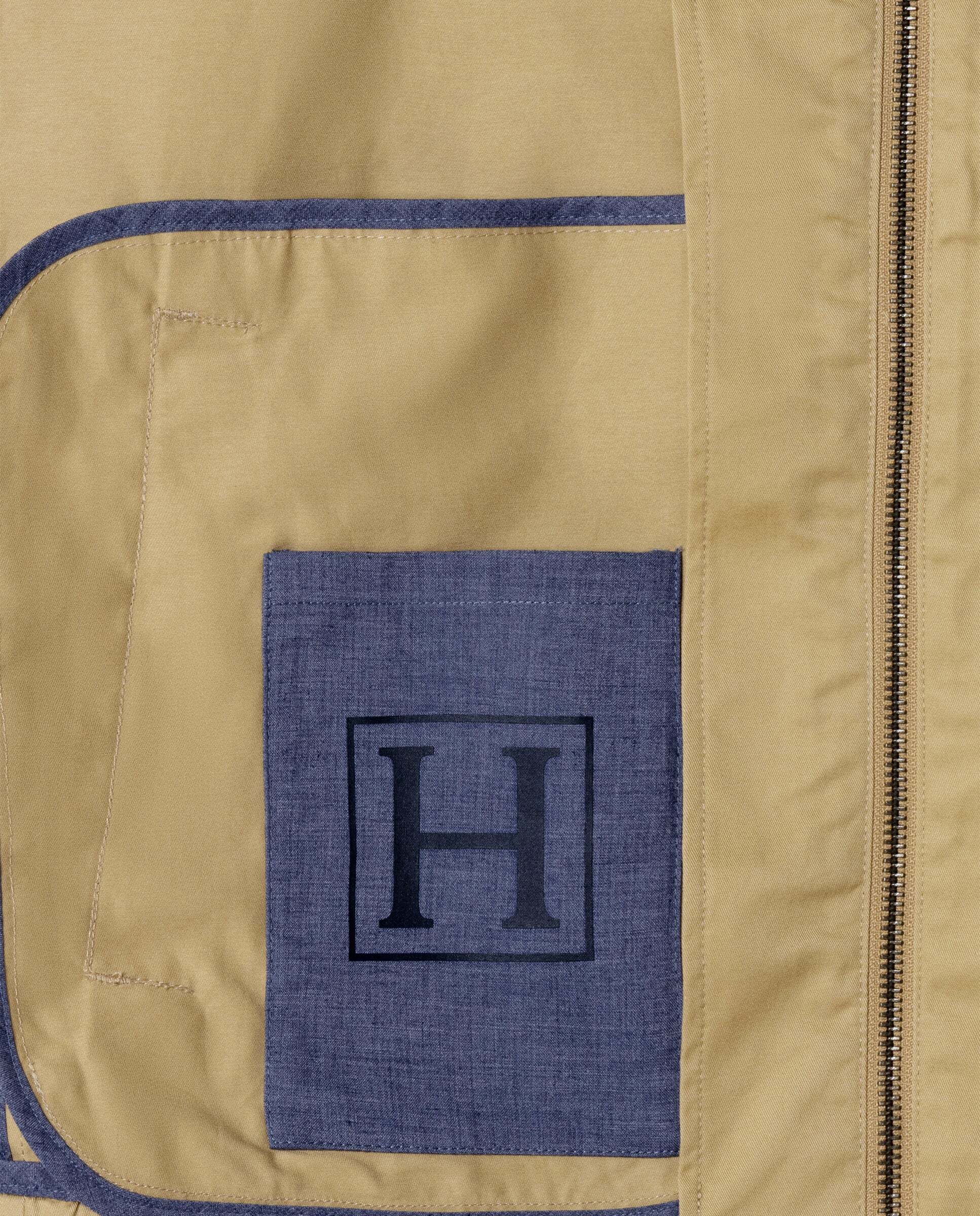 Chaqueta de hombre harrington de algodón - Hackett - Natural Natural-9