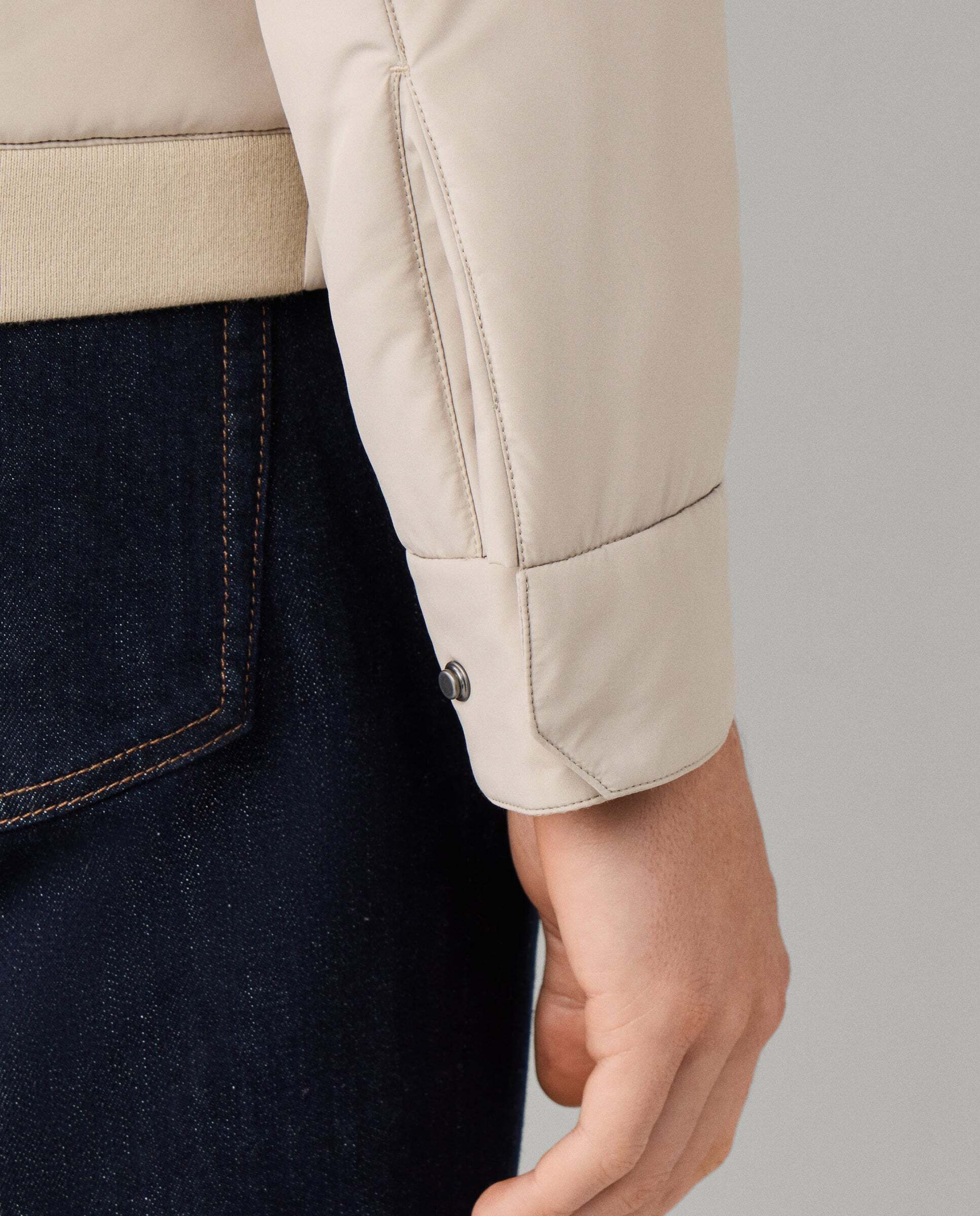 Chaqueta de hombre bomber ligera - Hackett - Natural Natural-4