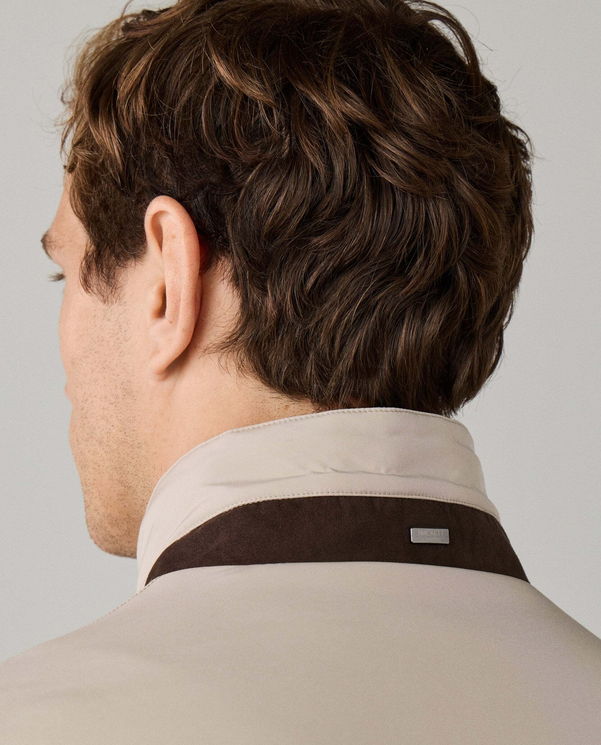 Chaqueta de hombre bomber ligera - Hackett - Natural Natural-6