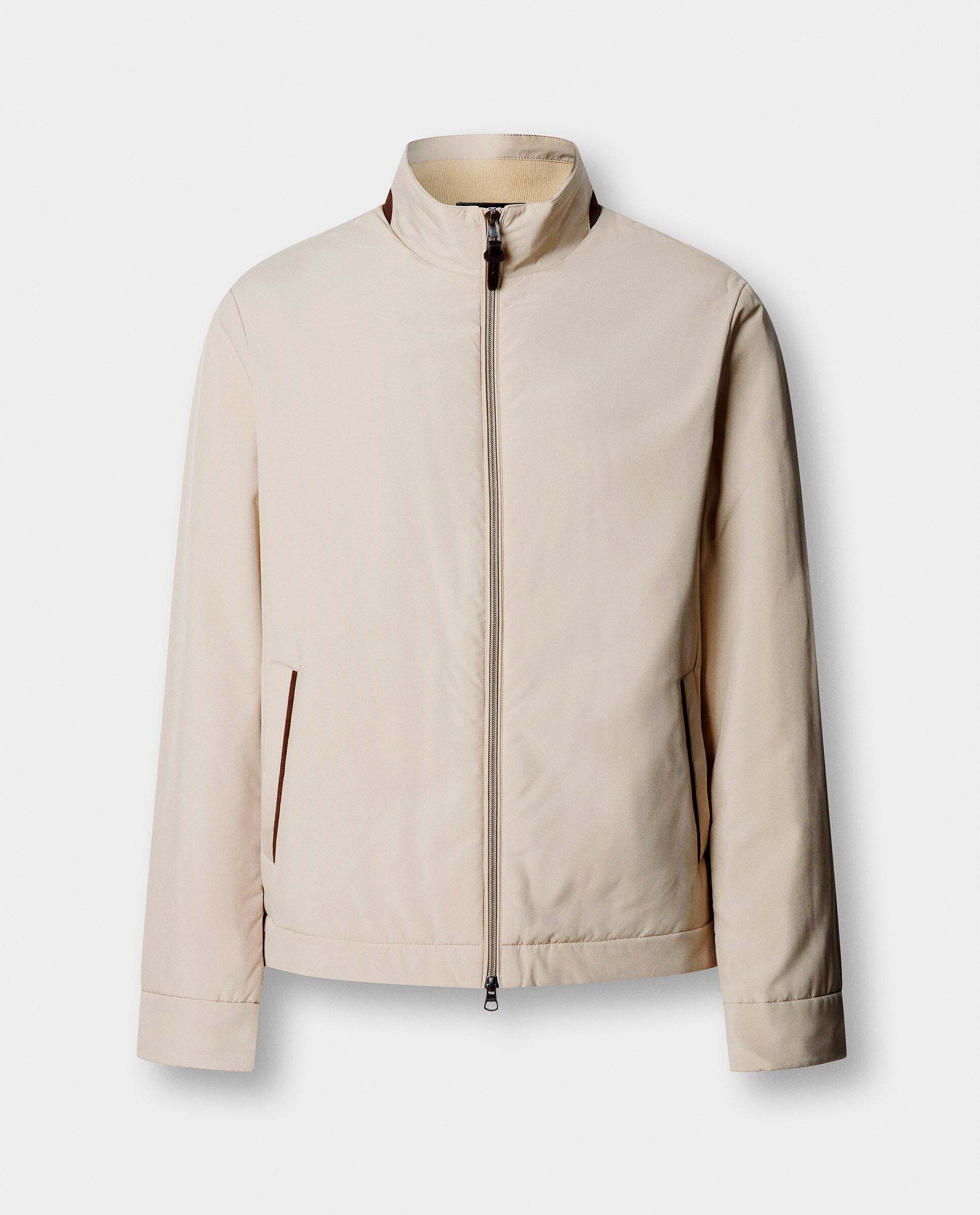 Chaqueta de hombre bomber ligera - Hackett - Natural Natural-7