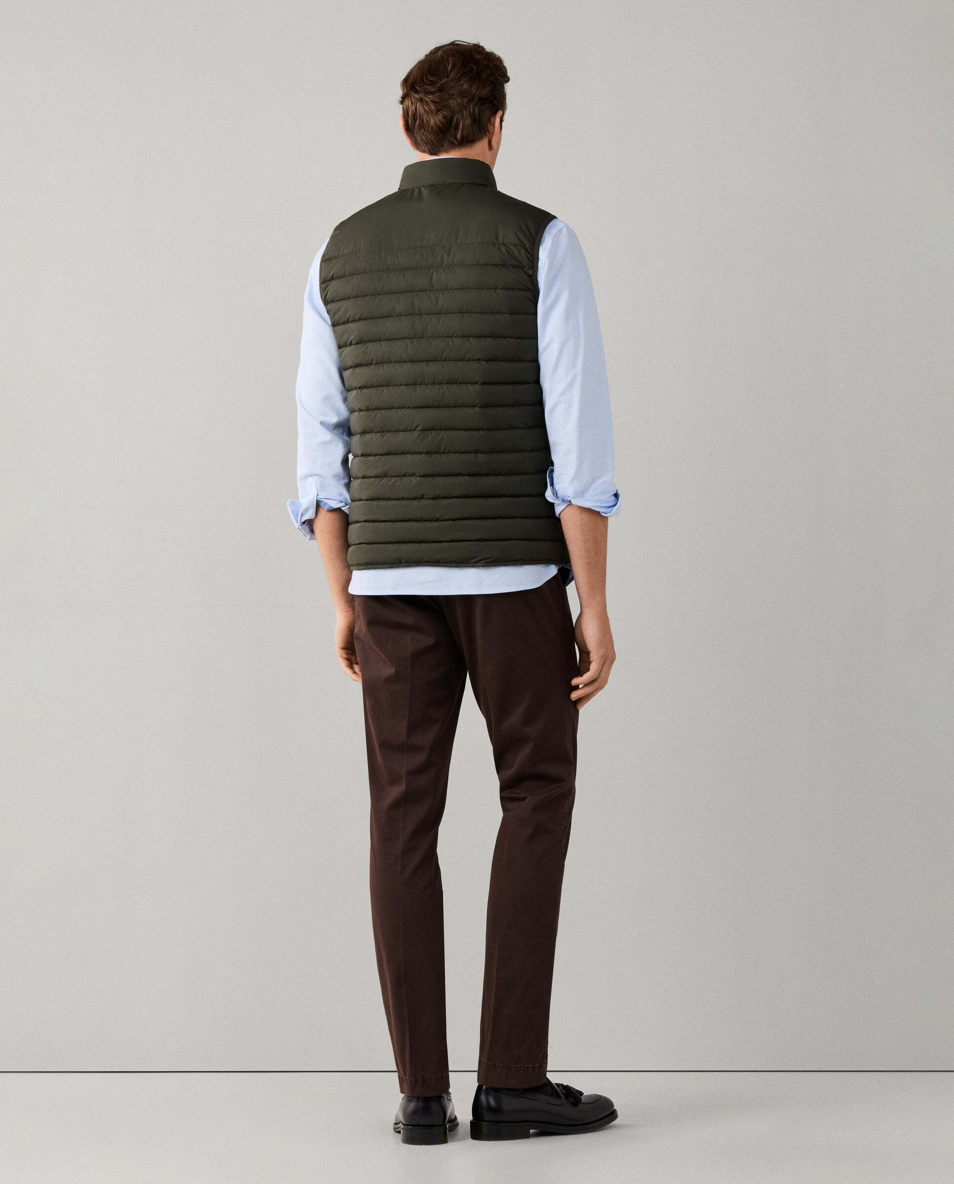 Chaleco de hombre ultraligero - Hackett - Verde militar Verde militar-3