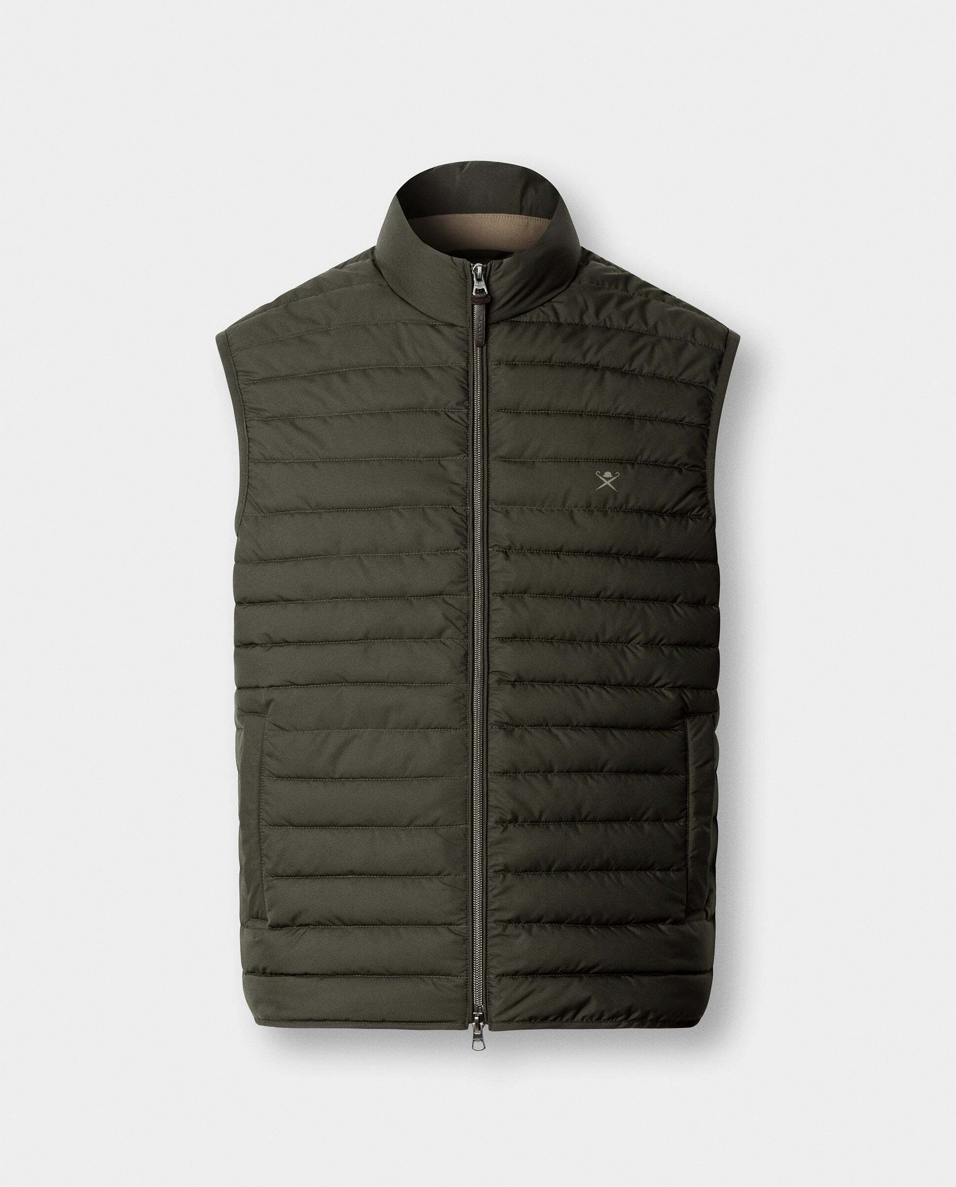 Chaleco de hombre ultraligero - Hackett - Verde militar Verde militar-7