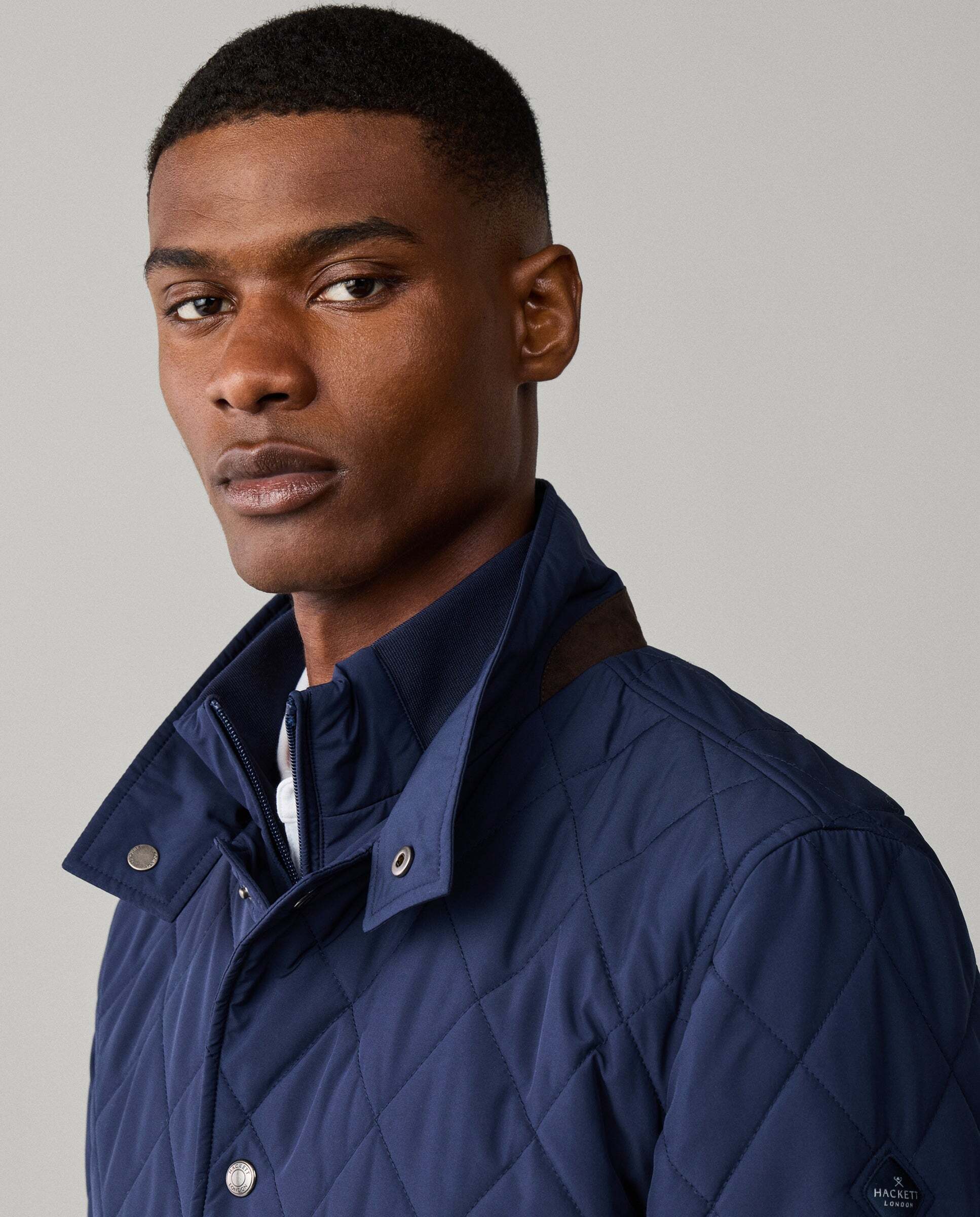 Chaqueta de hombre paddock - Hackett - Azul Azul-4