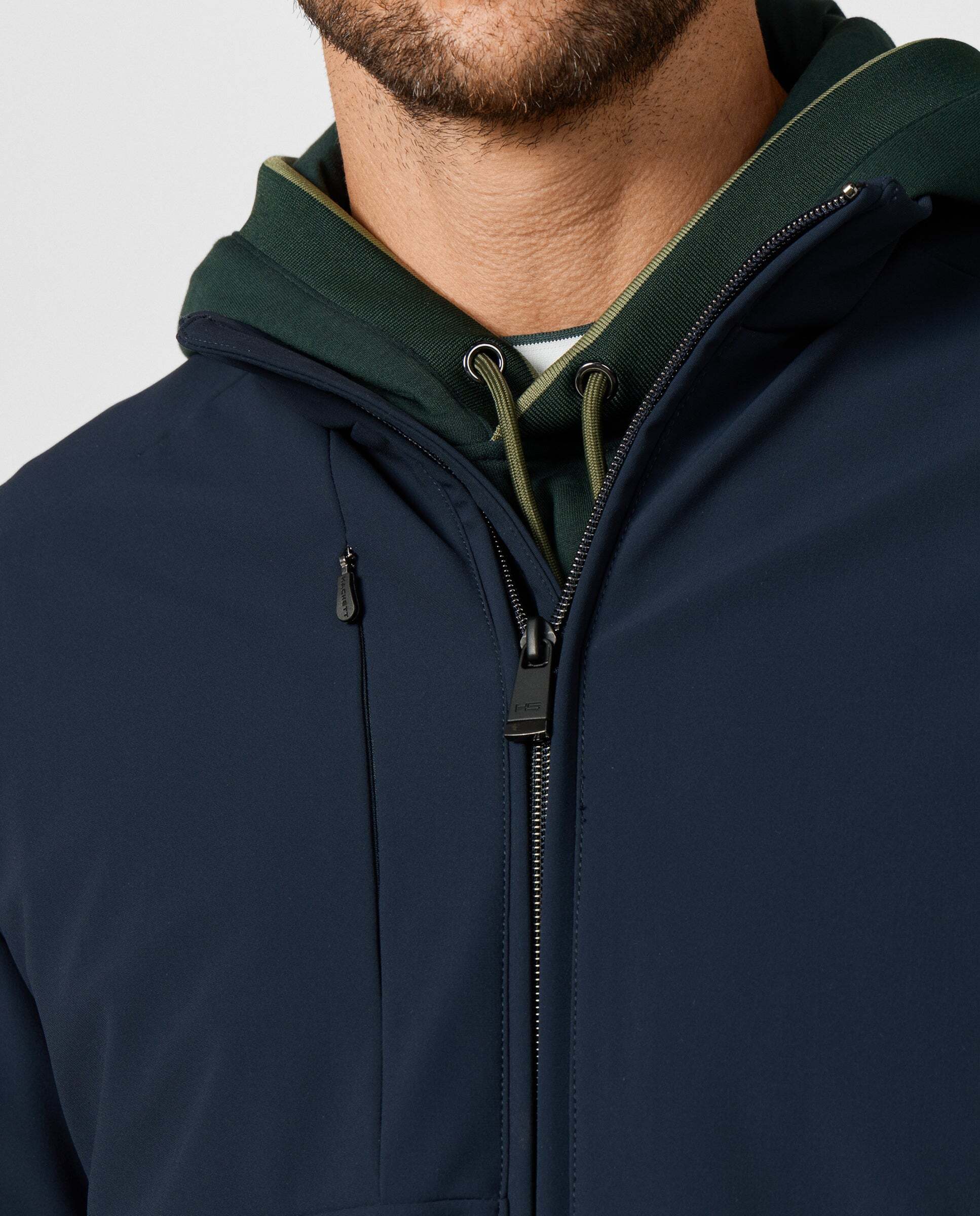 Chaqueta de hombre blouson softshell - Hackett - Azul marino Azul marino-4
