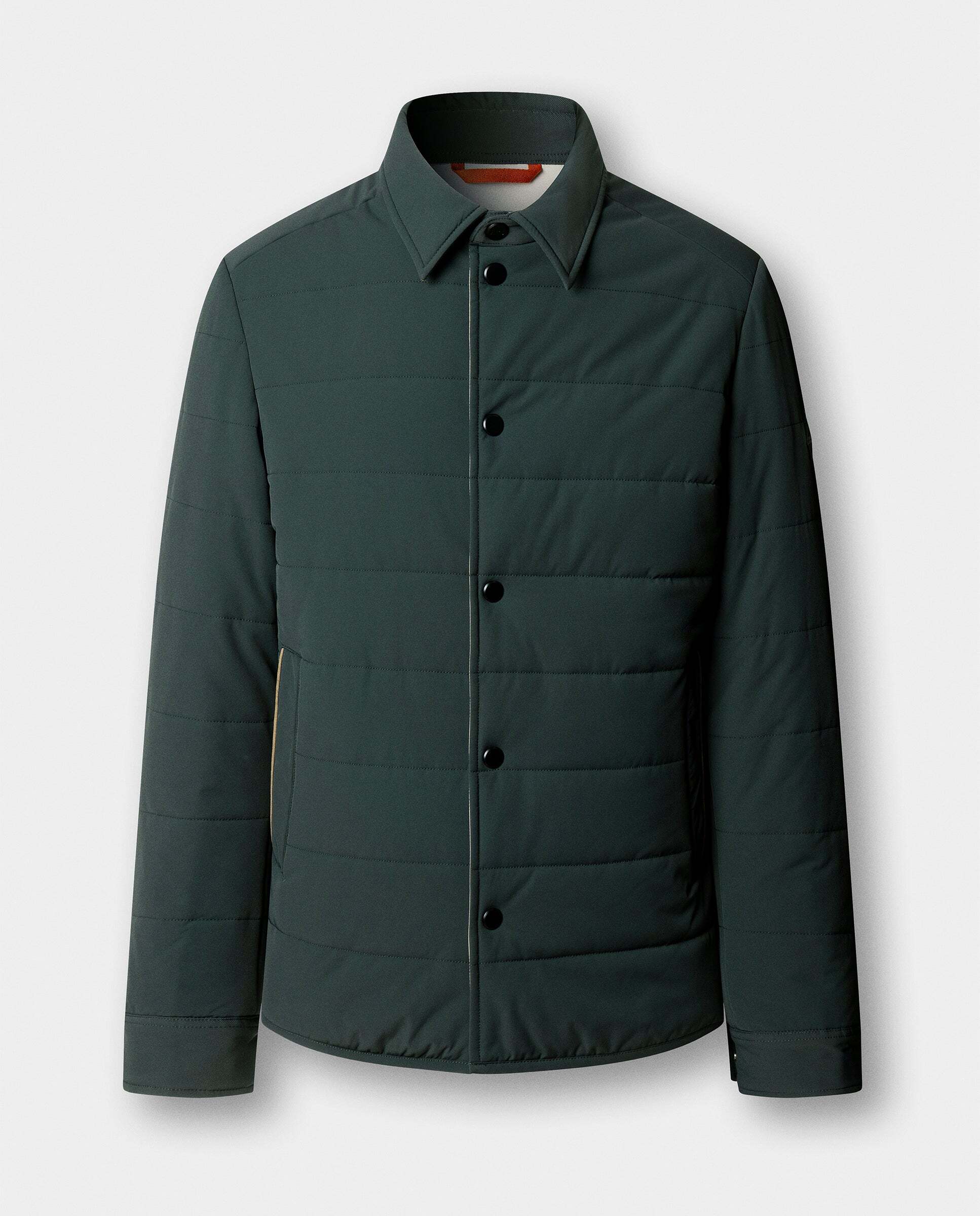Chaqueta de hombre con camisa acolchada city - Hackett - Abeto Abeto-6