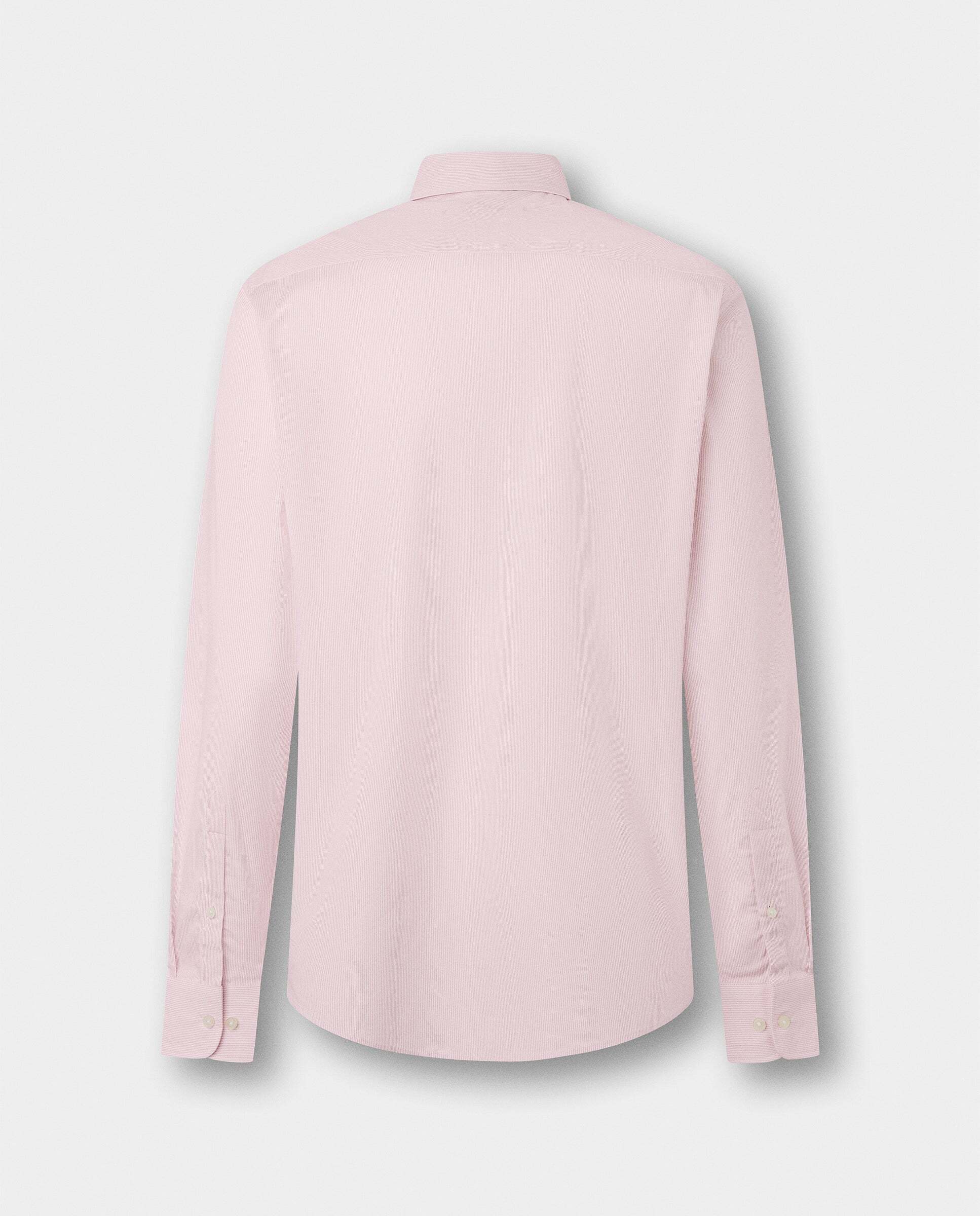 Camisa de hombre rayas finas city fit clásico - Hackett - Rosa Rosa-8