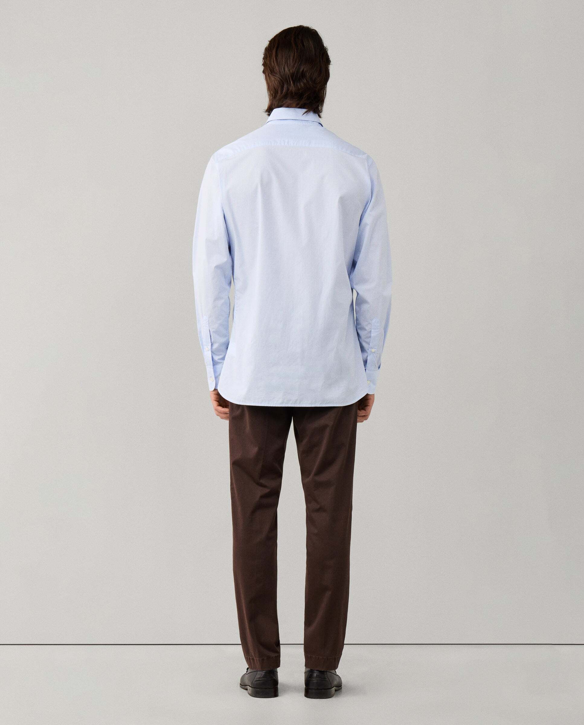 Camisa de hombre city cuadros fit clásico - Hackett - Azul Azul-3