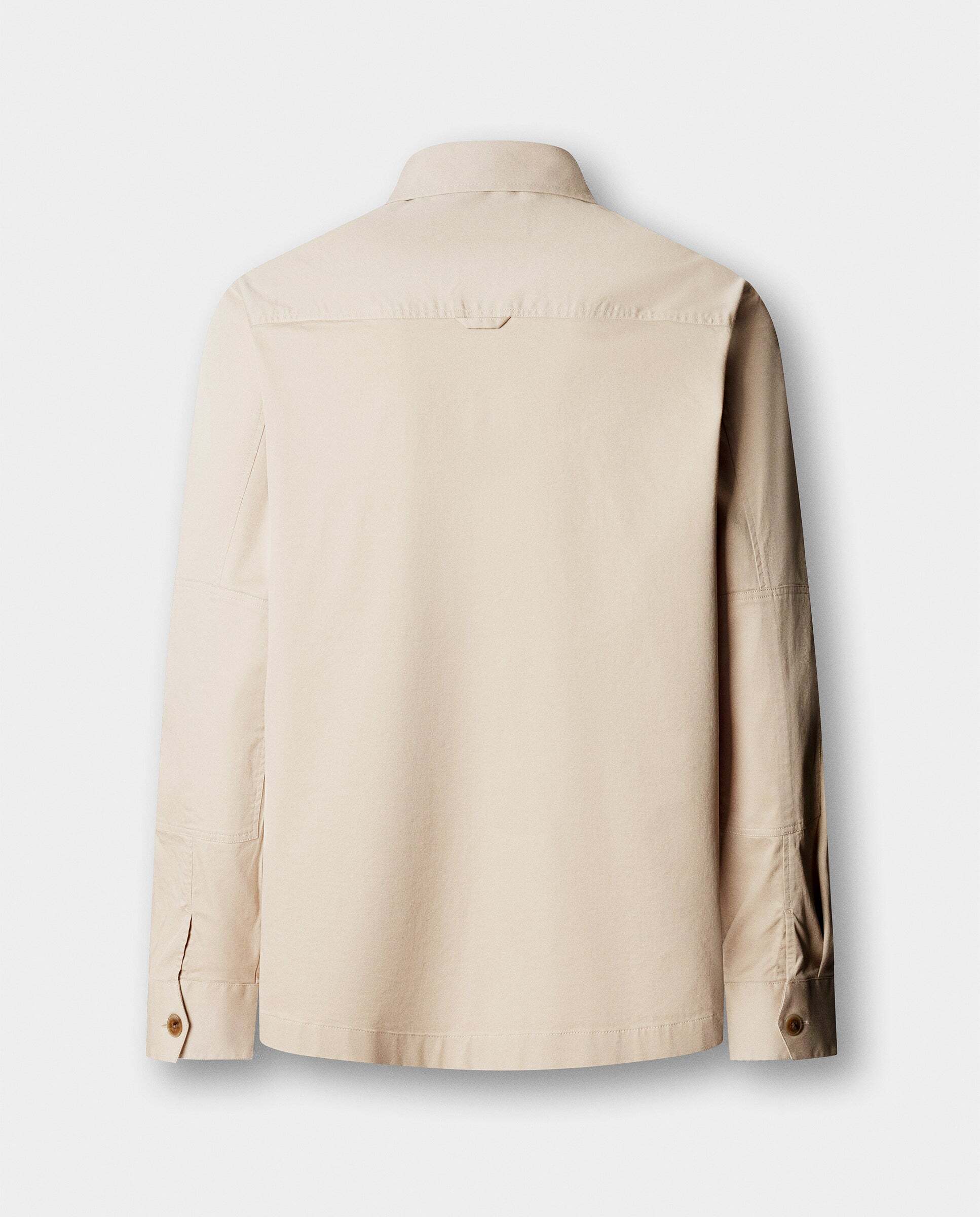 Sobrecamisa de hombre velo de algodón elástico - Hackett - Natural Natural-8