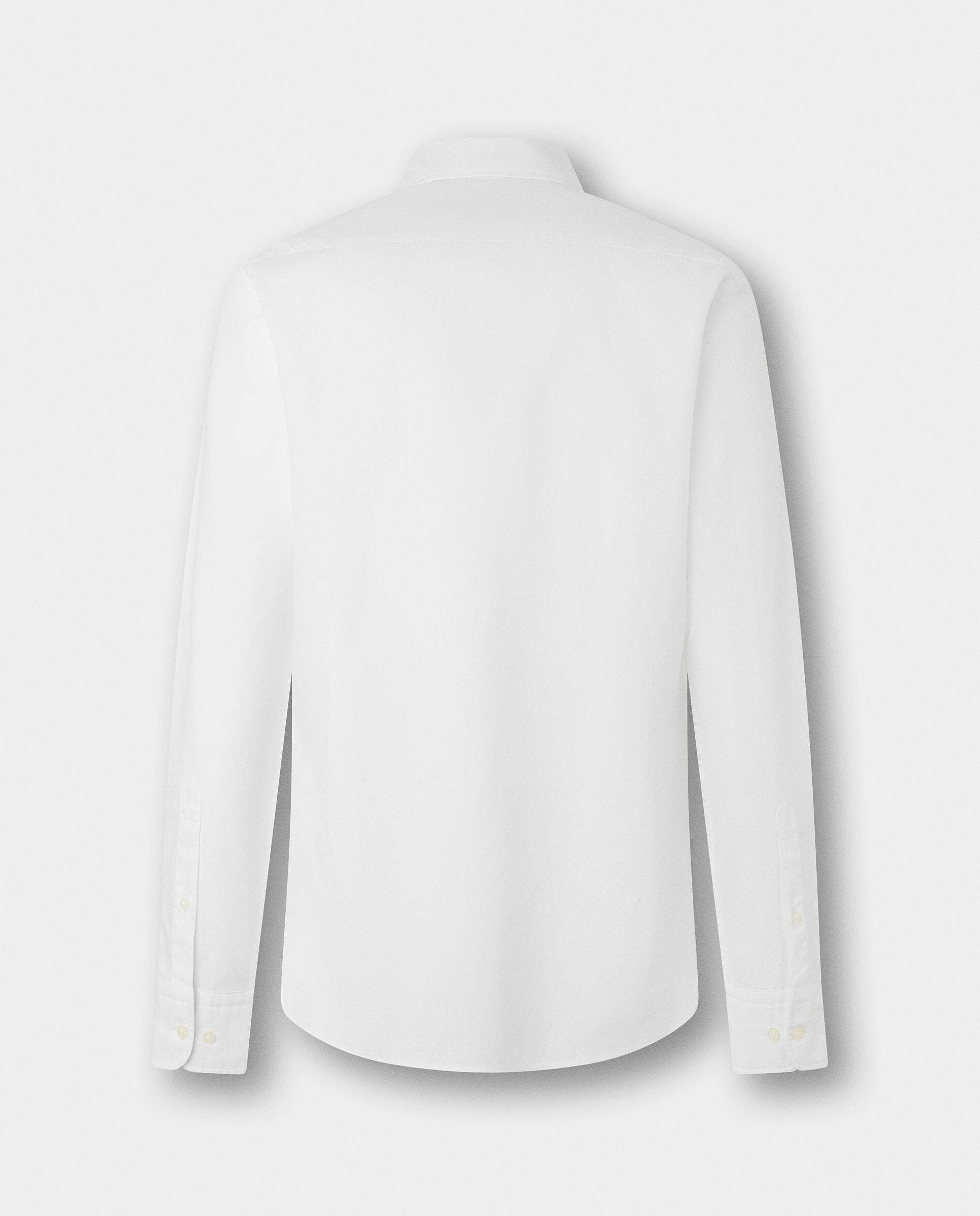 Camisa de hombre oxford teñida en prenda fit tailored - Hackett - Blanco Blanco-8