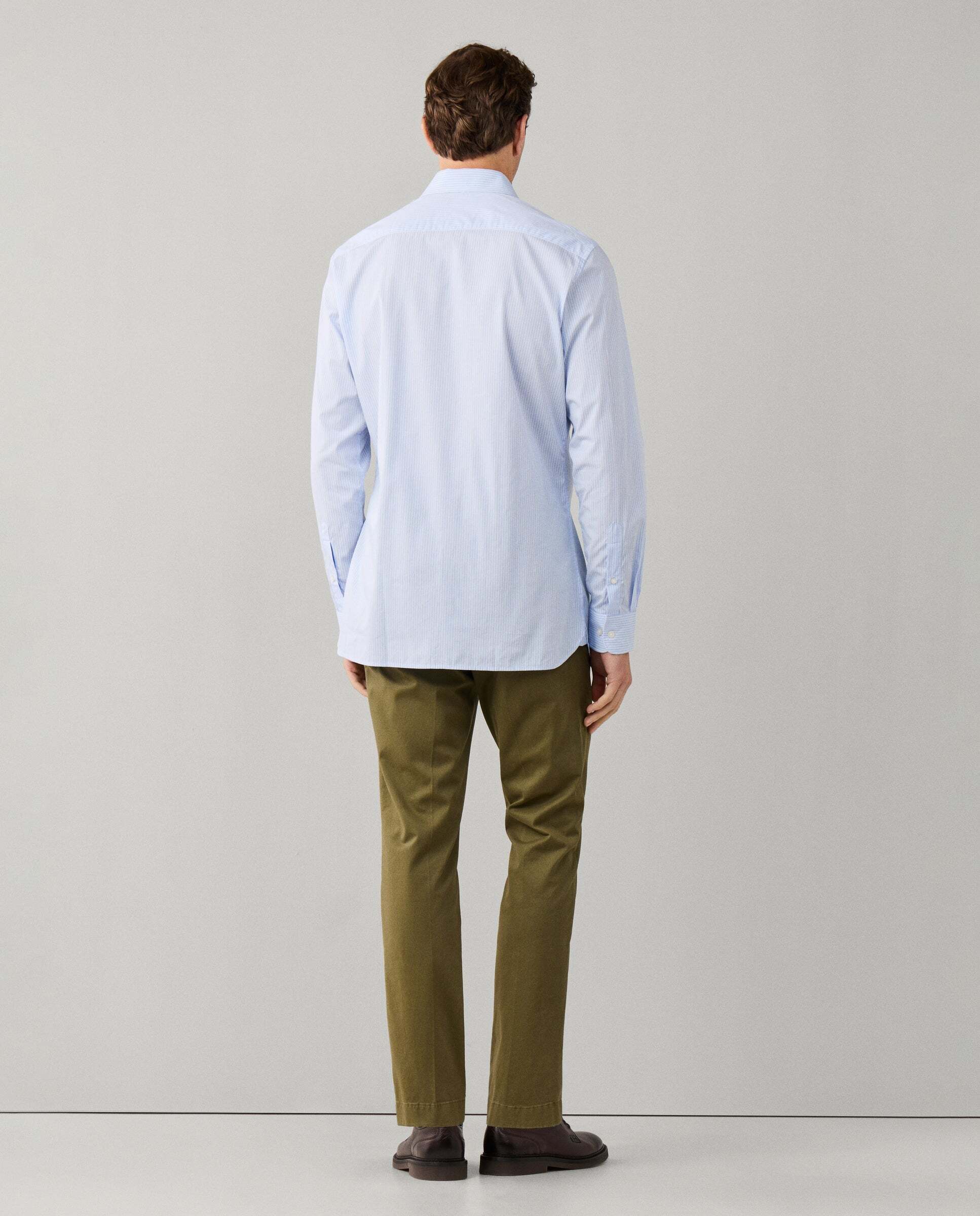 Camisa de hombre rayas city fit clásico - Hackett - Azul Azul-3