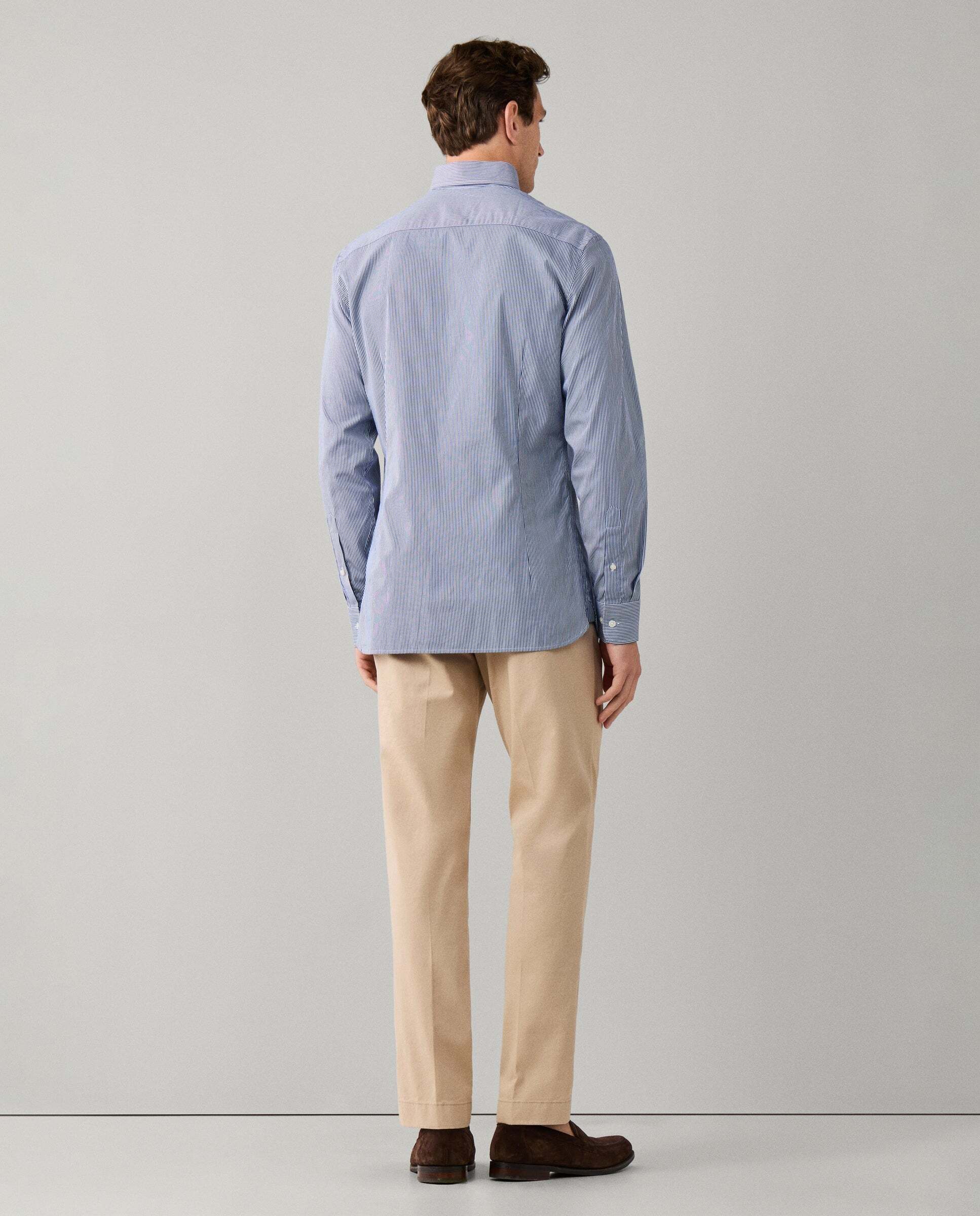 Camisa de hombre rayas city deck fit tailored - Hackett - Azul marino Azul marino-3