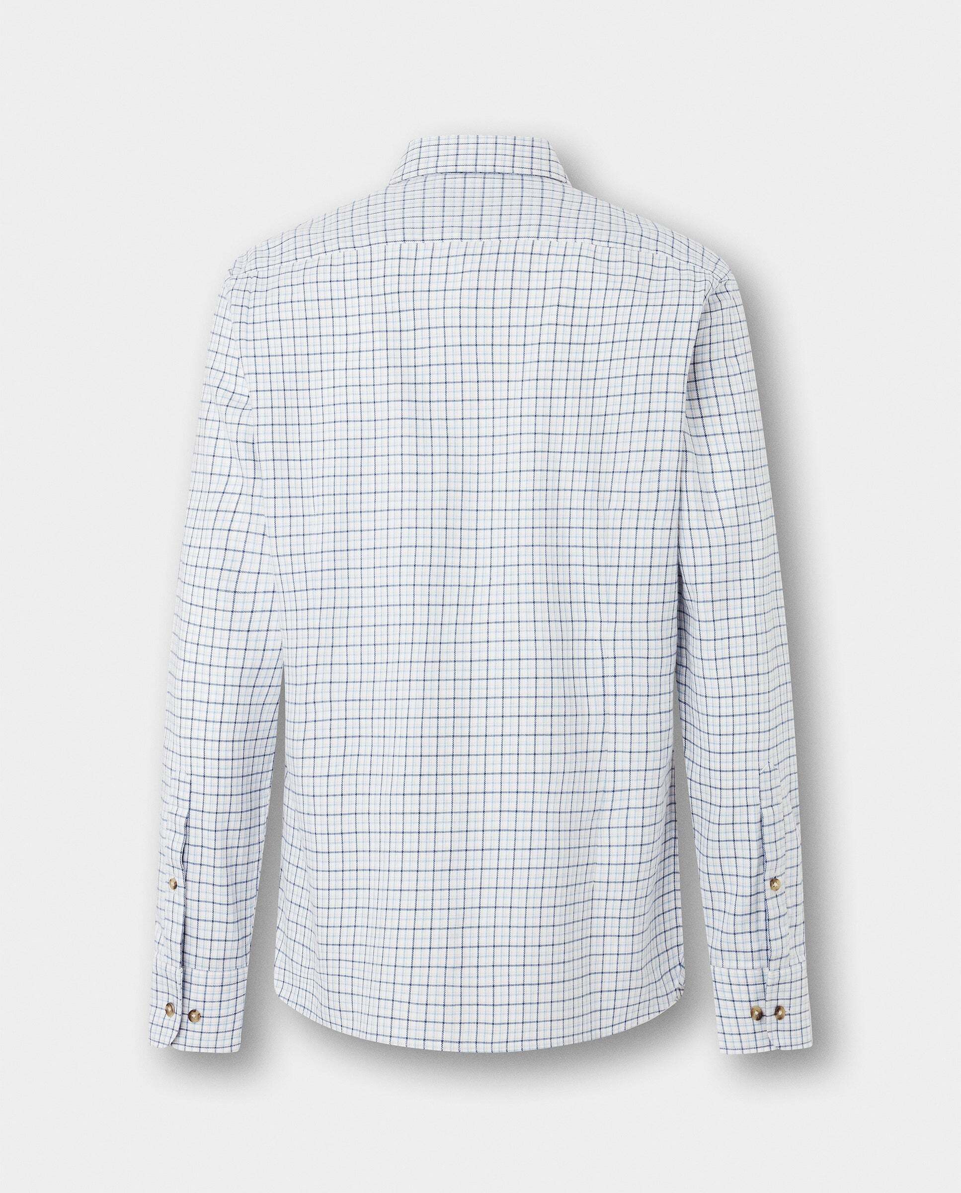 Camisa de hombre de franela a cuadros fit tailored - Hackett - Azul Azul-6