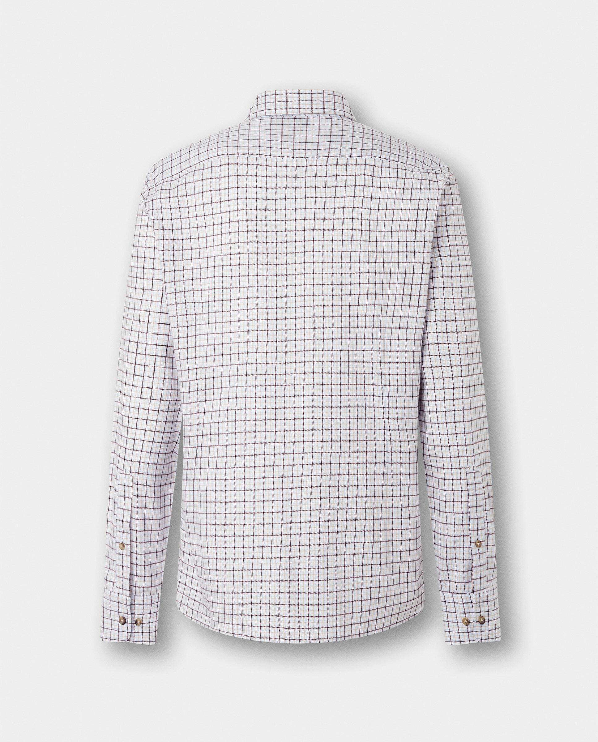 Camisa de hombre de franela a cuadros fit tailored - Hackett - Ébano Ébano-8