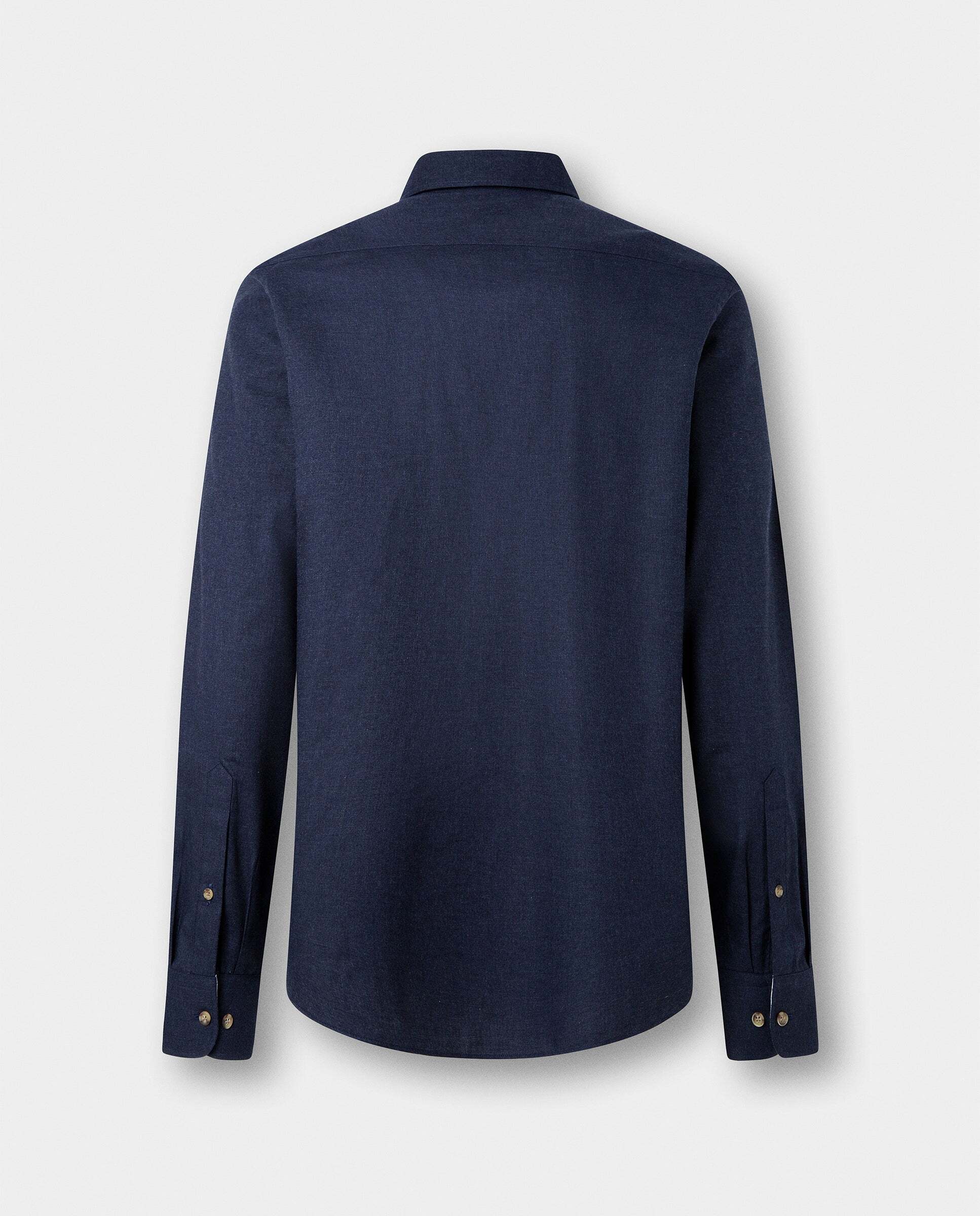 Camisa de hombre franela múltiples ribetes fit tailored - Hackett - Azul Azul-6