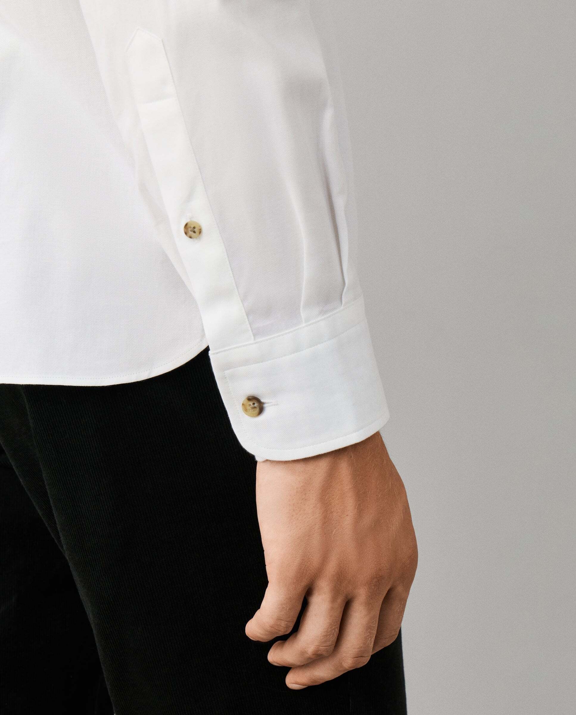Camisa de hombre franela múltiples ribetes fit tailored - Hackett - Blanco Blanco-5