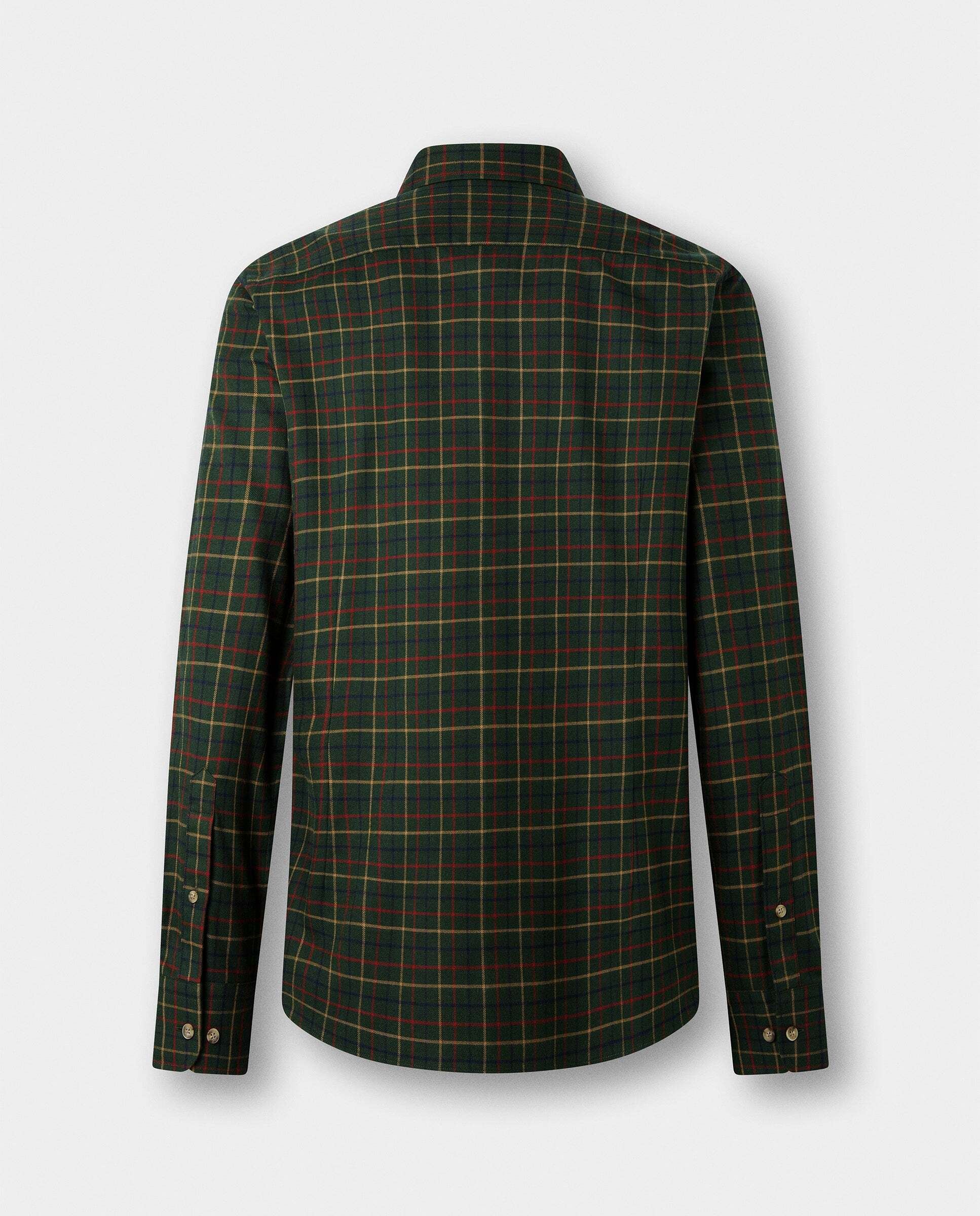 Camisa de hombre tattersall fit tailored - Hackett - Verde Verde-6
