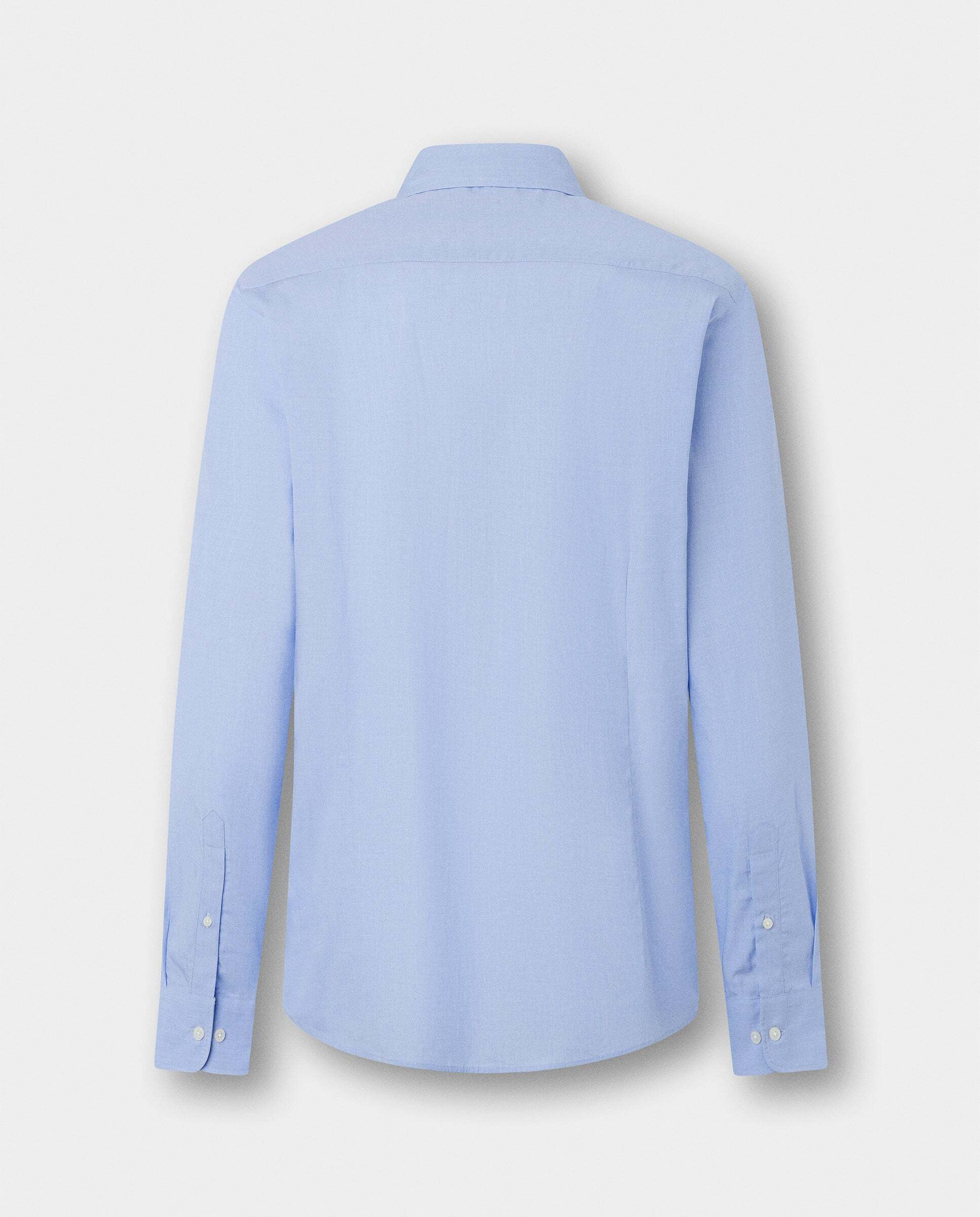 Camisa de hombre city lisa end-on-end fit tailored - Hackett - Azul Azul-8