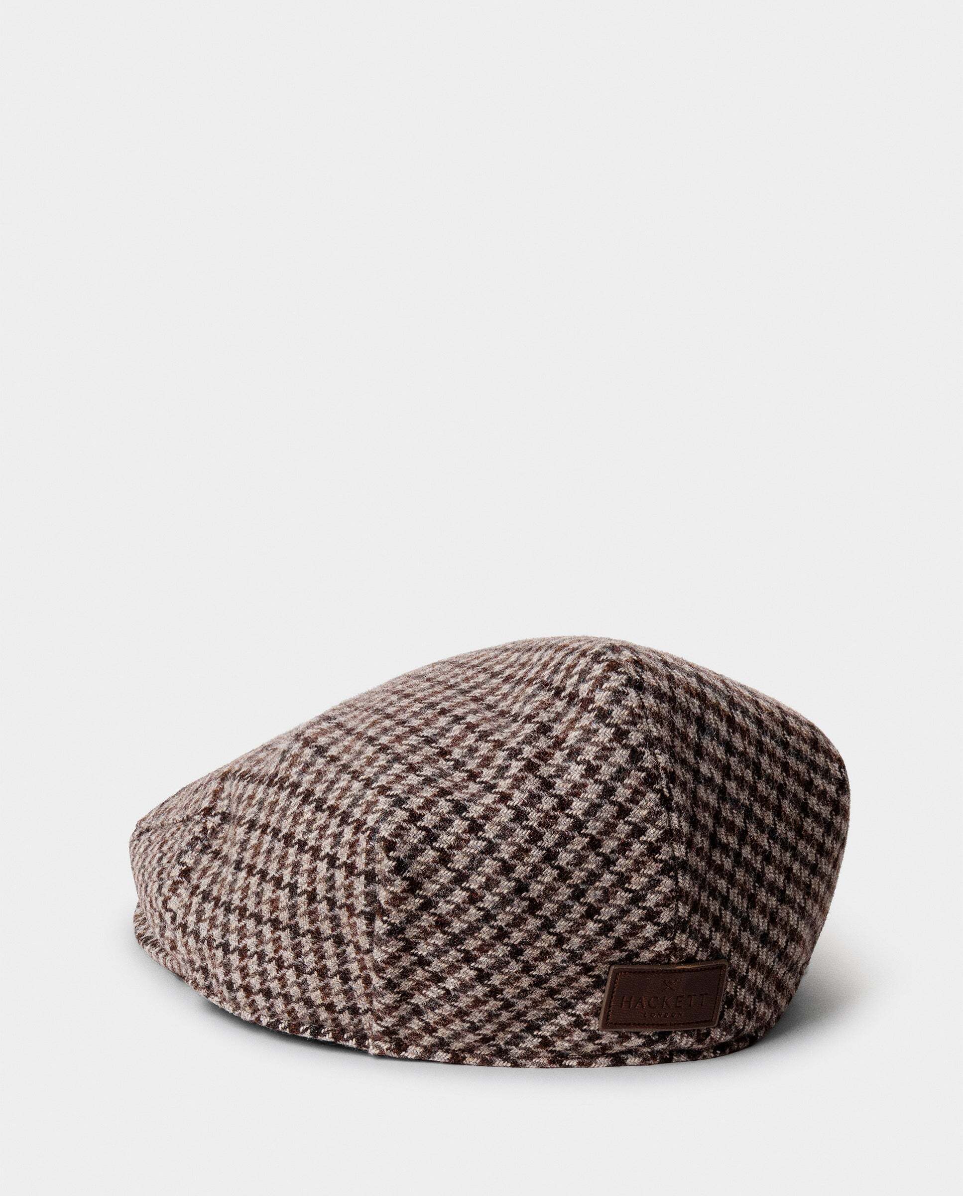 Sombrero de hombre inglés mezcla de lana con diseño pata de gallo - Hackett - Beige Beige-3