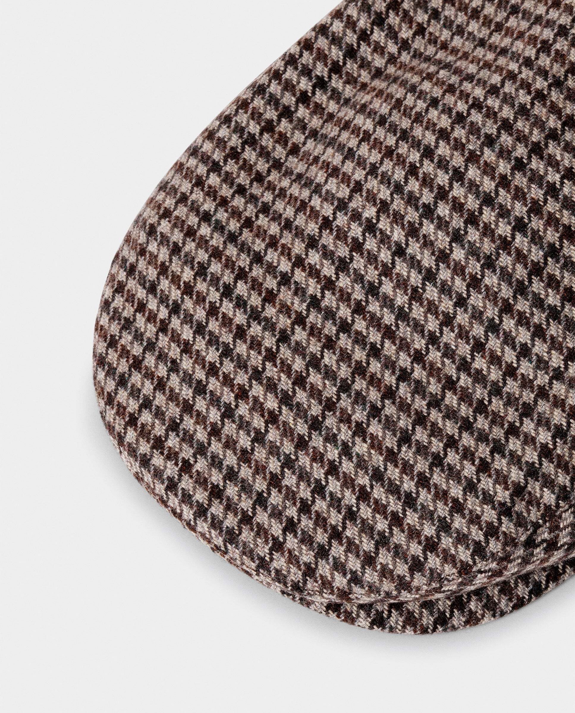 Sombrero de hombre inglés mezcla de lana con diseño pata de gallo - Hackett - Beige Beige-4