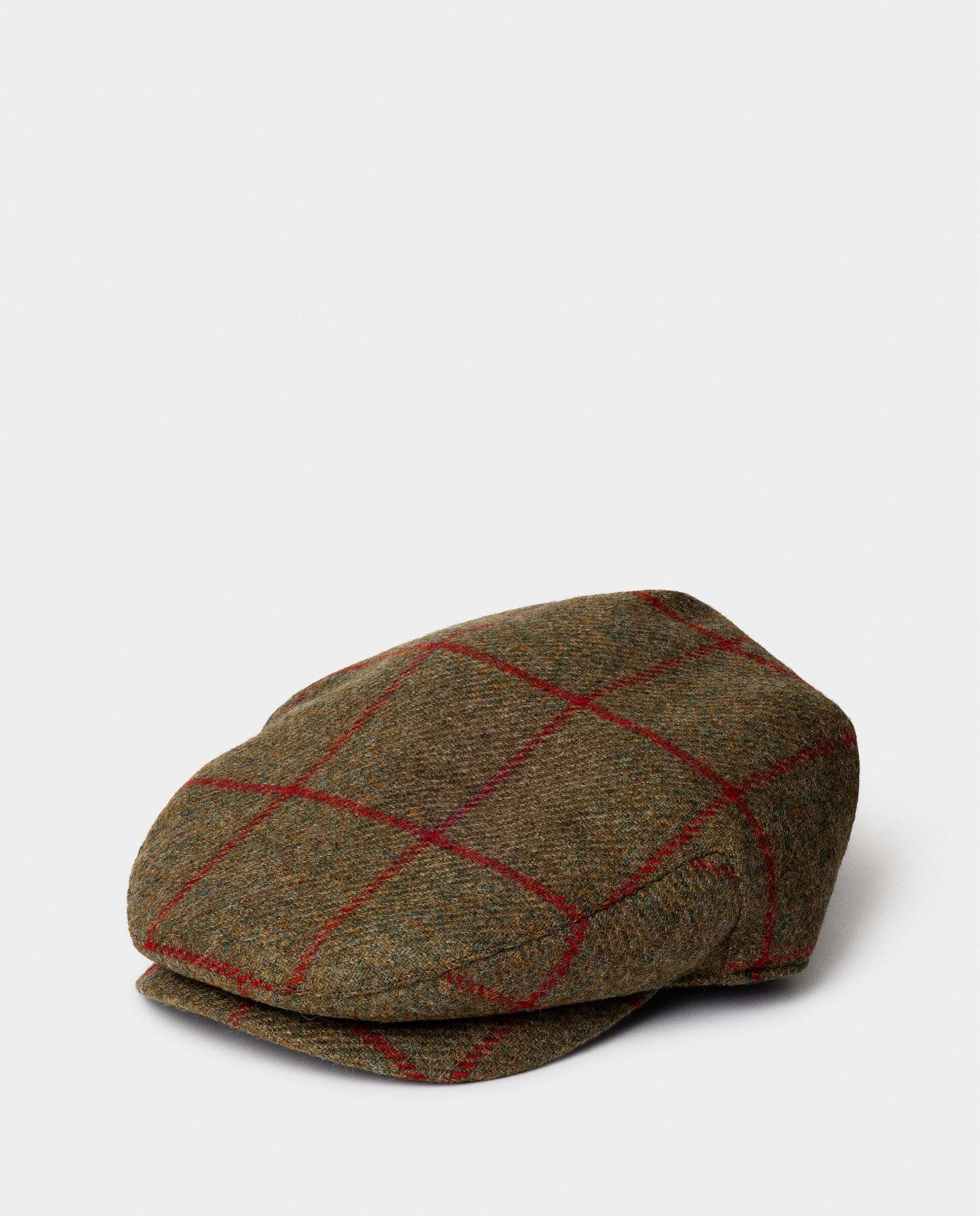 Boina de hombre inglesa diseño horse&hound de lana-tejida en inglaterra - Hackett - Verde Oliva Verde Oliva-1
