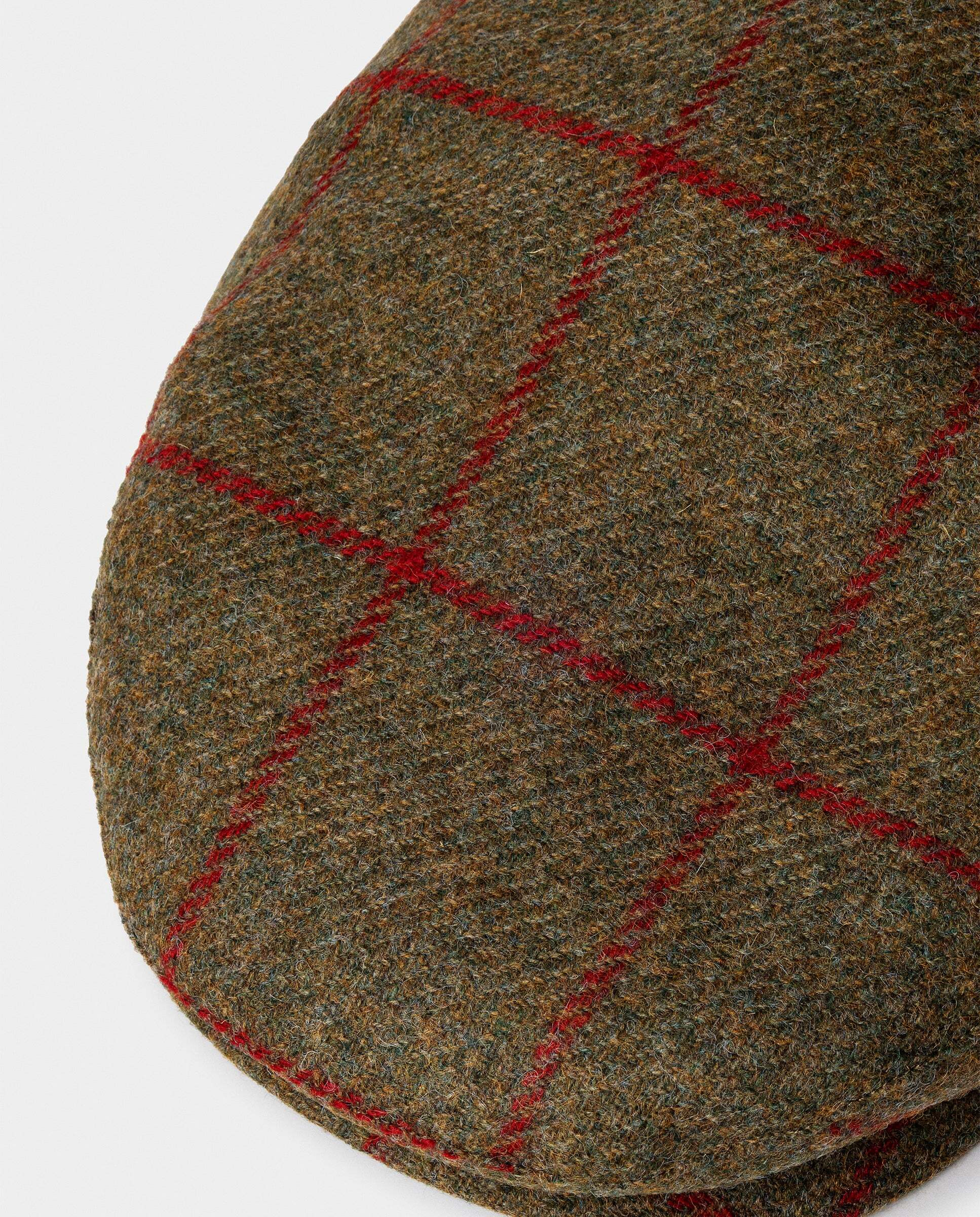Boina de hombre inglesa diseño horse&hound de lana-tejida en inglaterra - Hackett - Verde Oliva Verde Oliva-4
