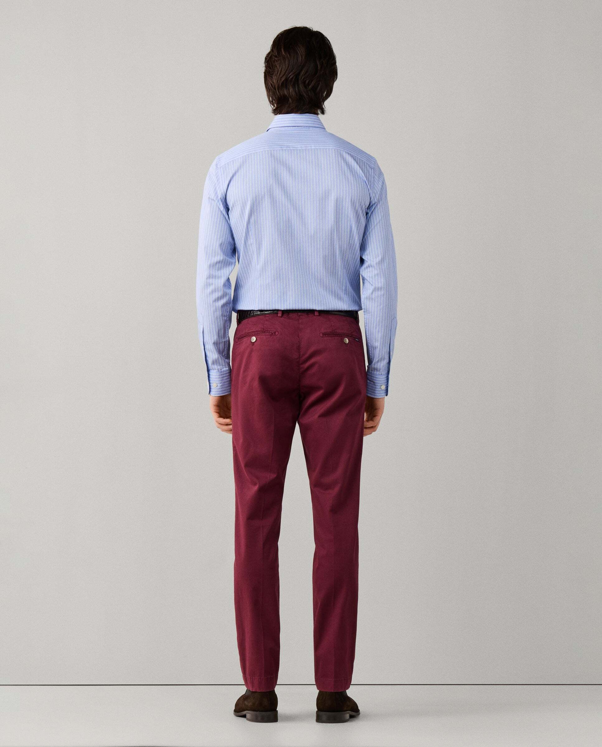 Chino kensington algodón elástico fit slim - Hackett - Rojo Rojo-3