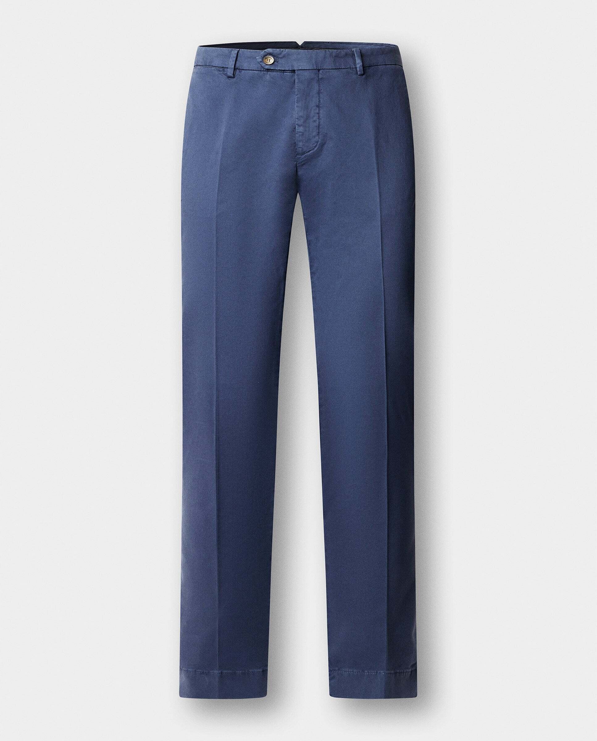 Chino kensington algodón elástico fit slim - Hackett - Azul Azul-7