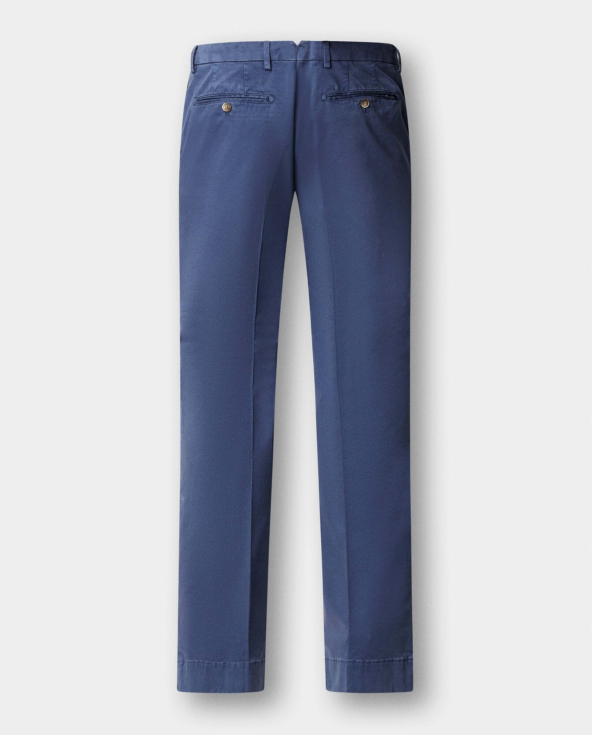 Chino kensington algodón elástico fit slim - Hackett - Azul Azul-6