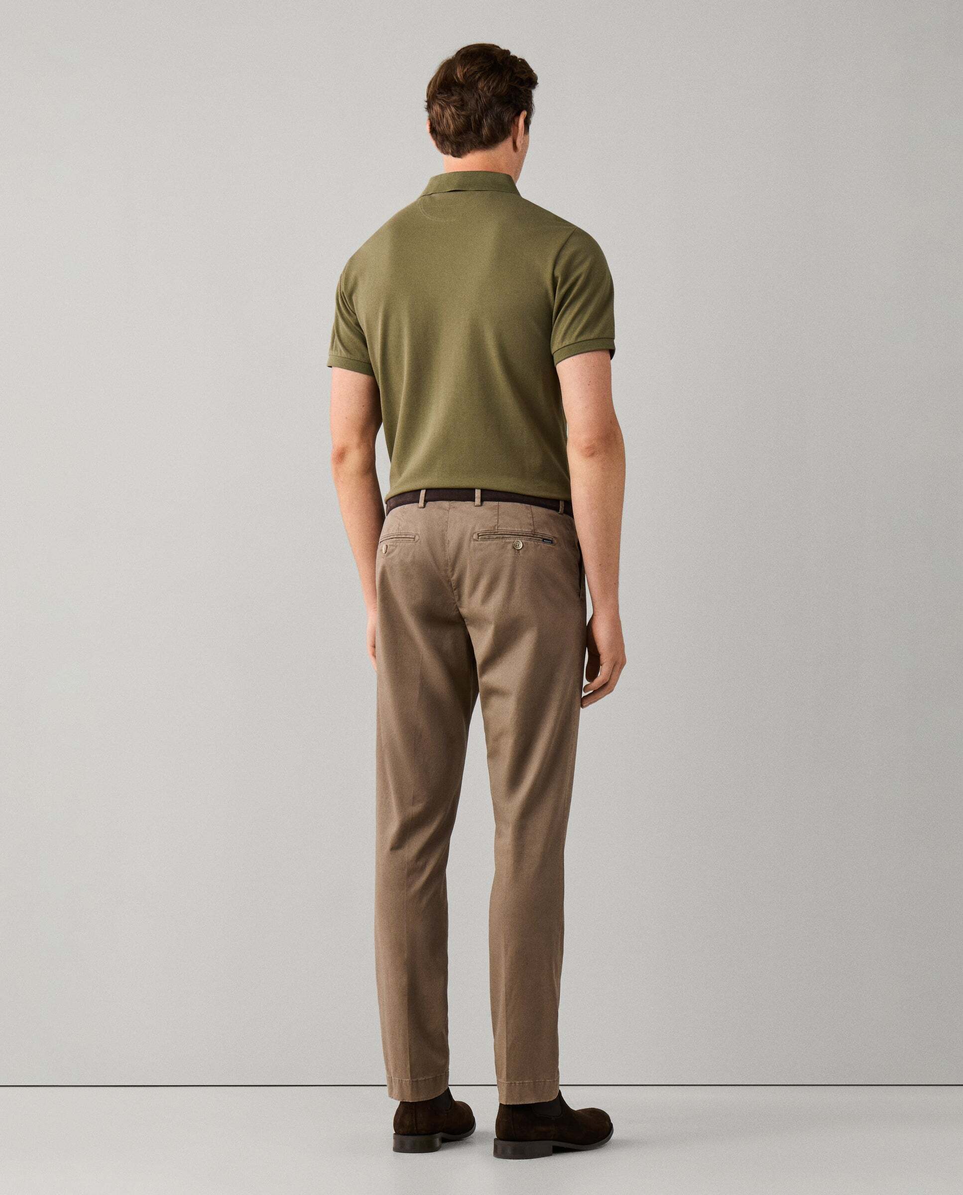 Chino kensington algodón elástico fit slim - Hackett - Beige Beige-3