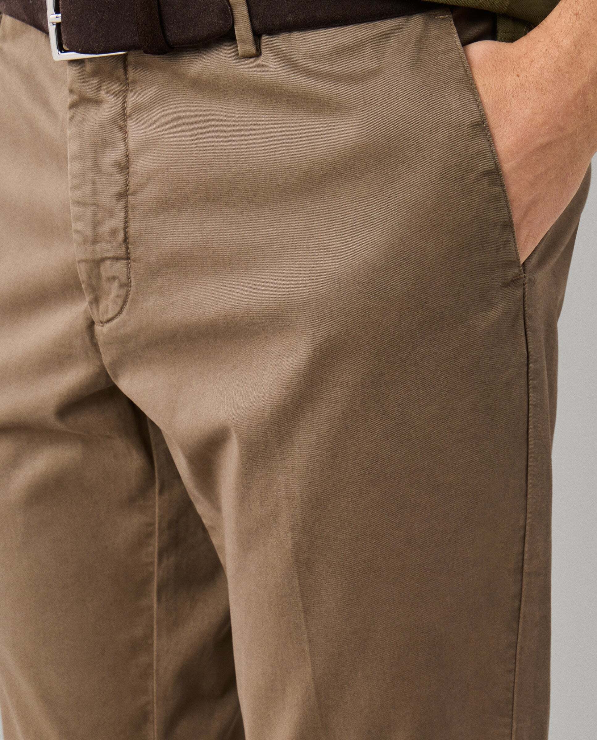 Chino kensington algodón elástico fit slim - Hackett - Beige Beige-4