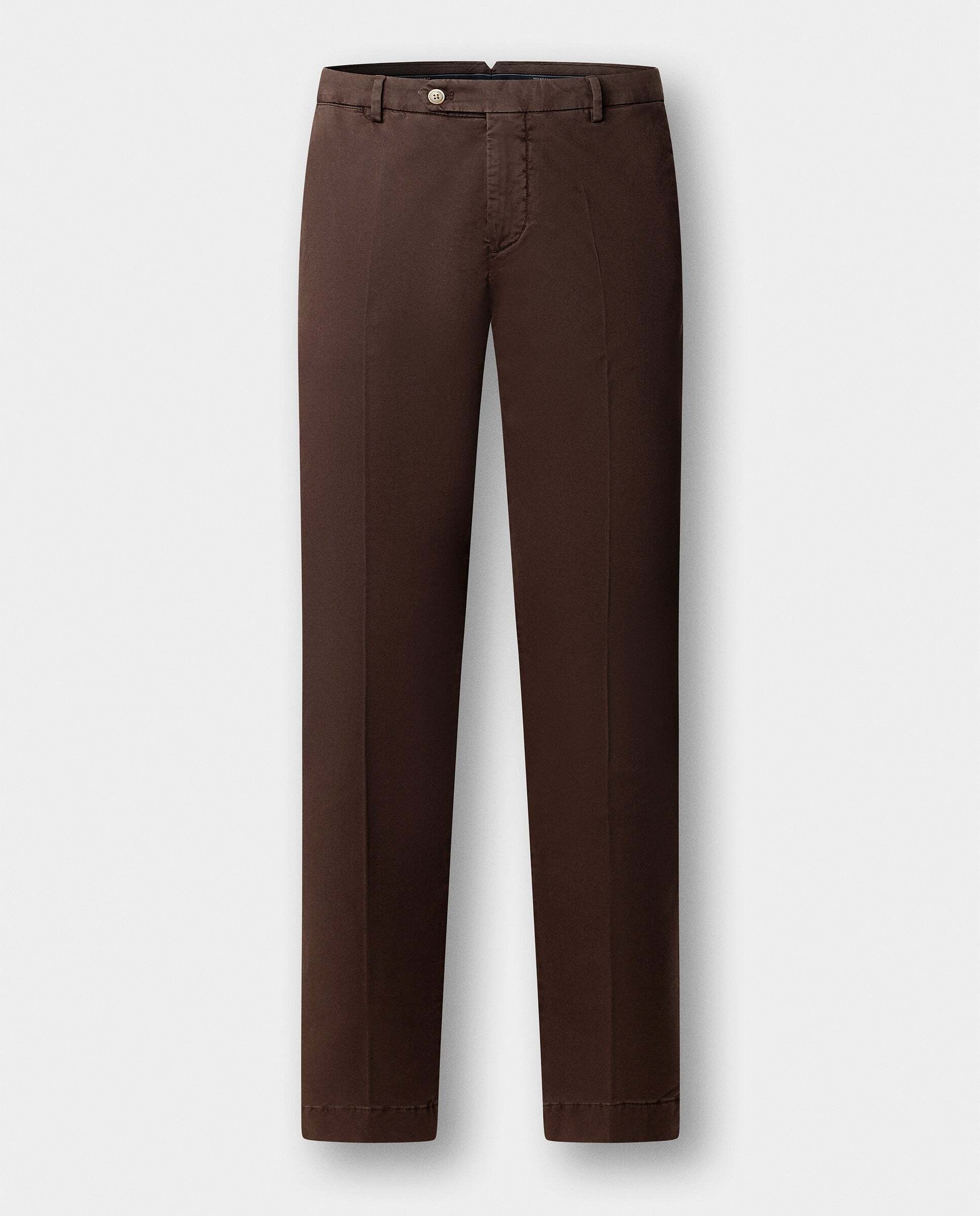 Chino kensington algodón elástico fit slim - Hackett - Marrón Marrón-7