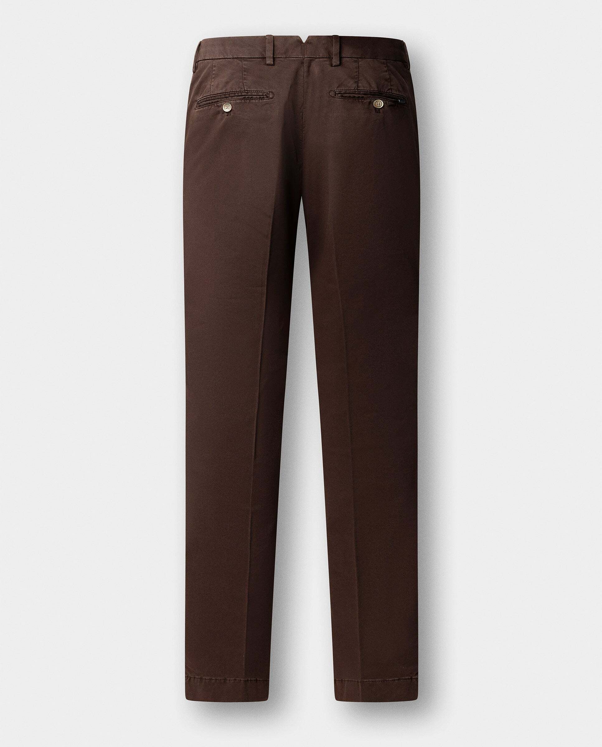 Chino kensington algodón elástico fit slim - Hackett - Marrón Marrón-6