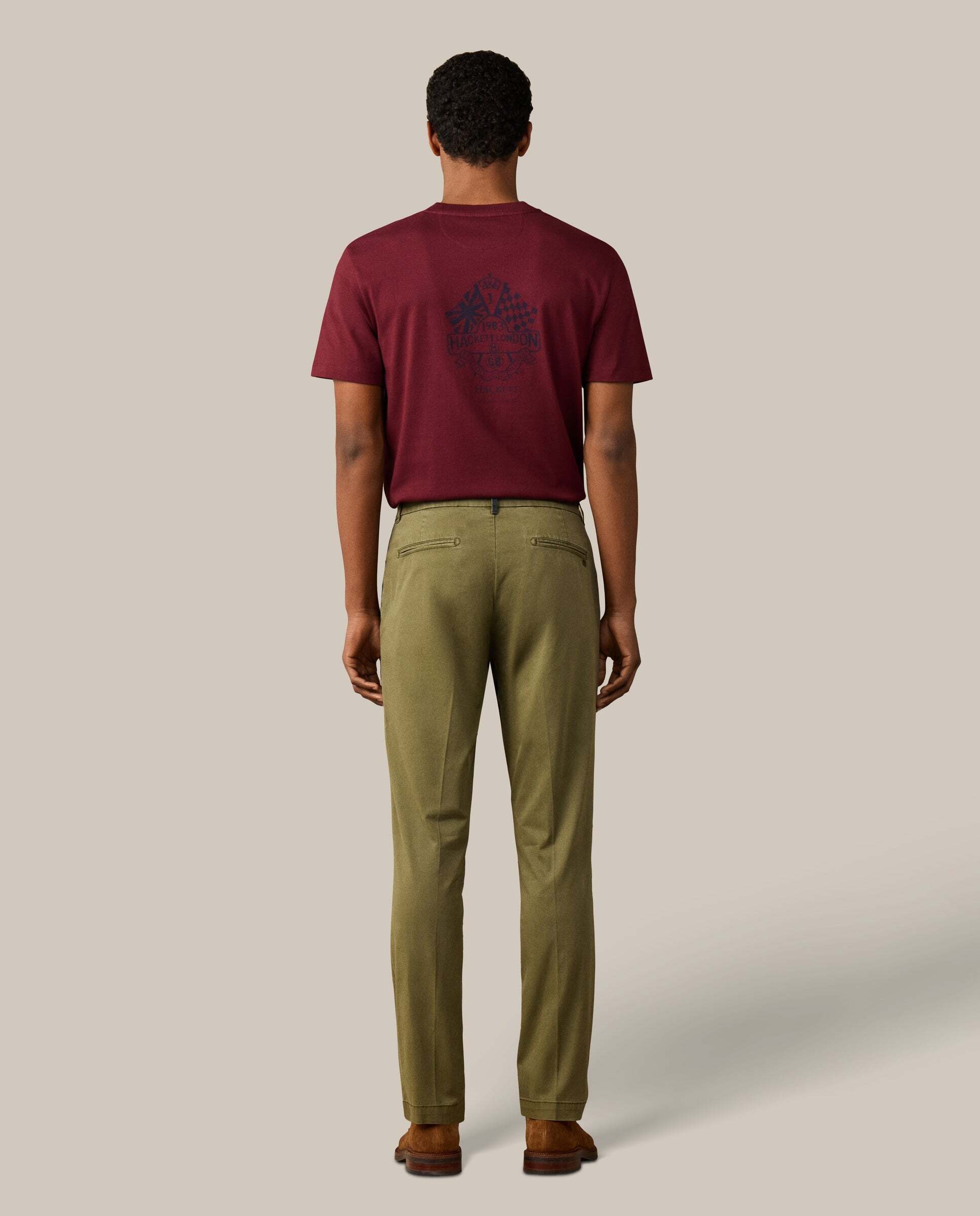Chino de hombre kensington heritage fit slim - Hackett - Verde Verde-3