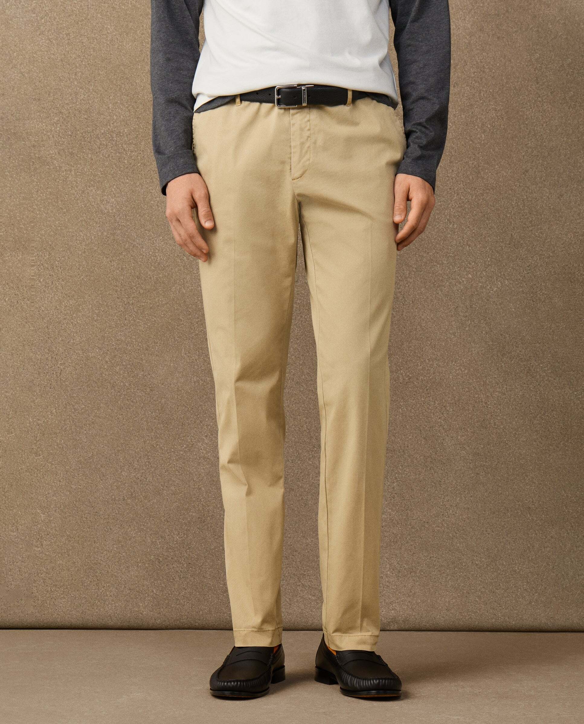Chino de hombre kensington heritage fit slim - Hackett - Natural Natural-2