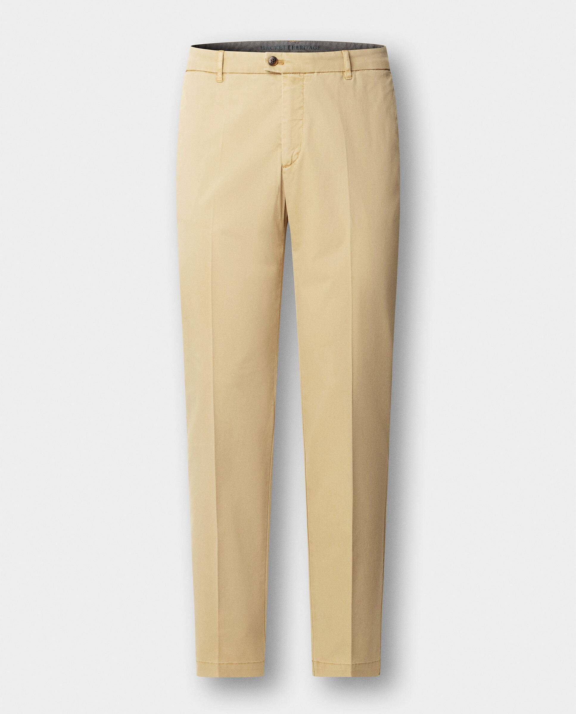 Chino de hombre kensington heritage fit slim - Hackett - Natural Natural-7
