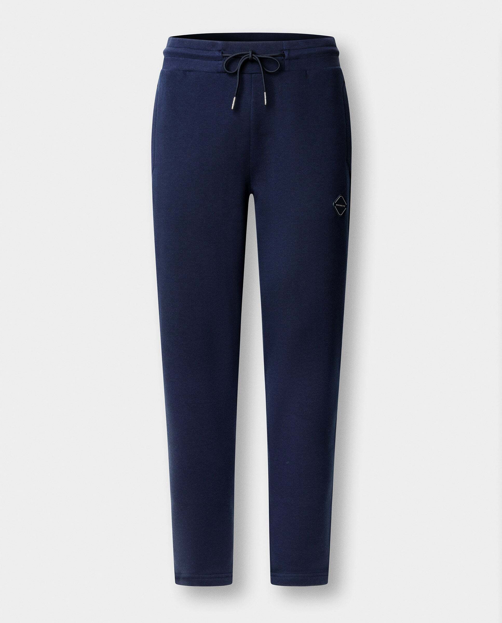 Jogger de hombre de felpa con logo luxe - Hackett - Azul marino Azul marino-5