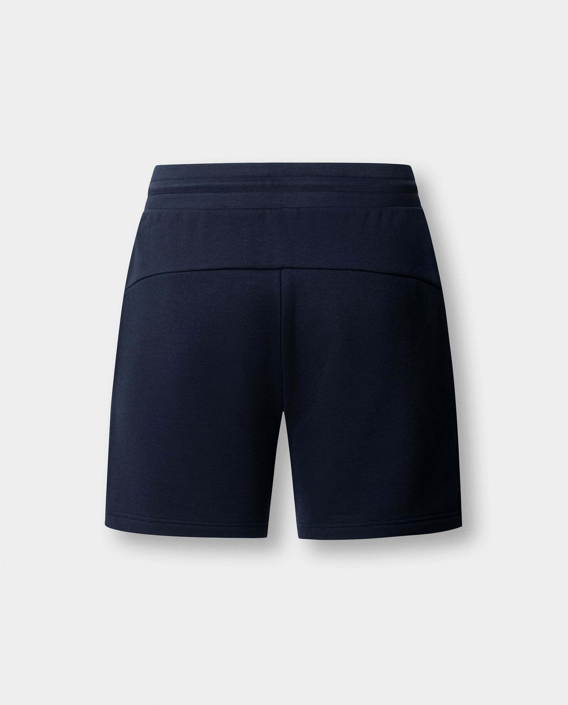 Pantalones cortos de hombre de felpa con logo luxe - Hackett - Azul marino Azul marino-4