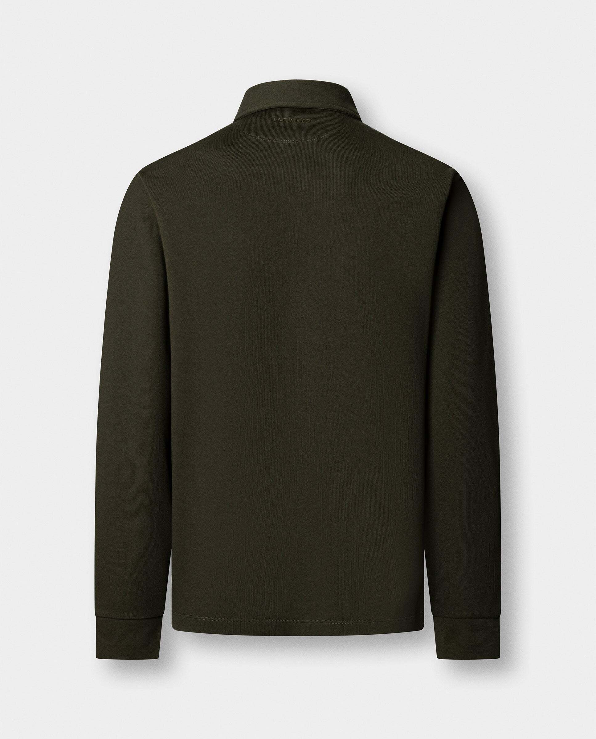 Polo de hombre rugby tattersall con ribete fit clásico - Hackett - Verde Verde-5