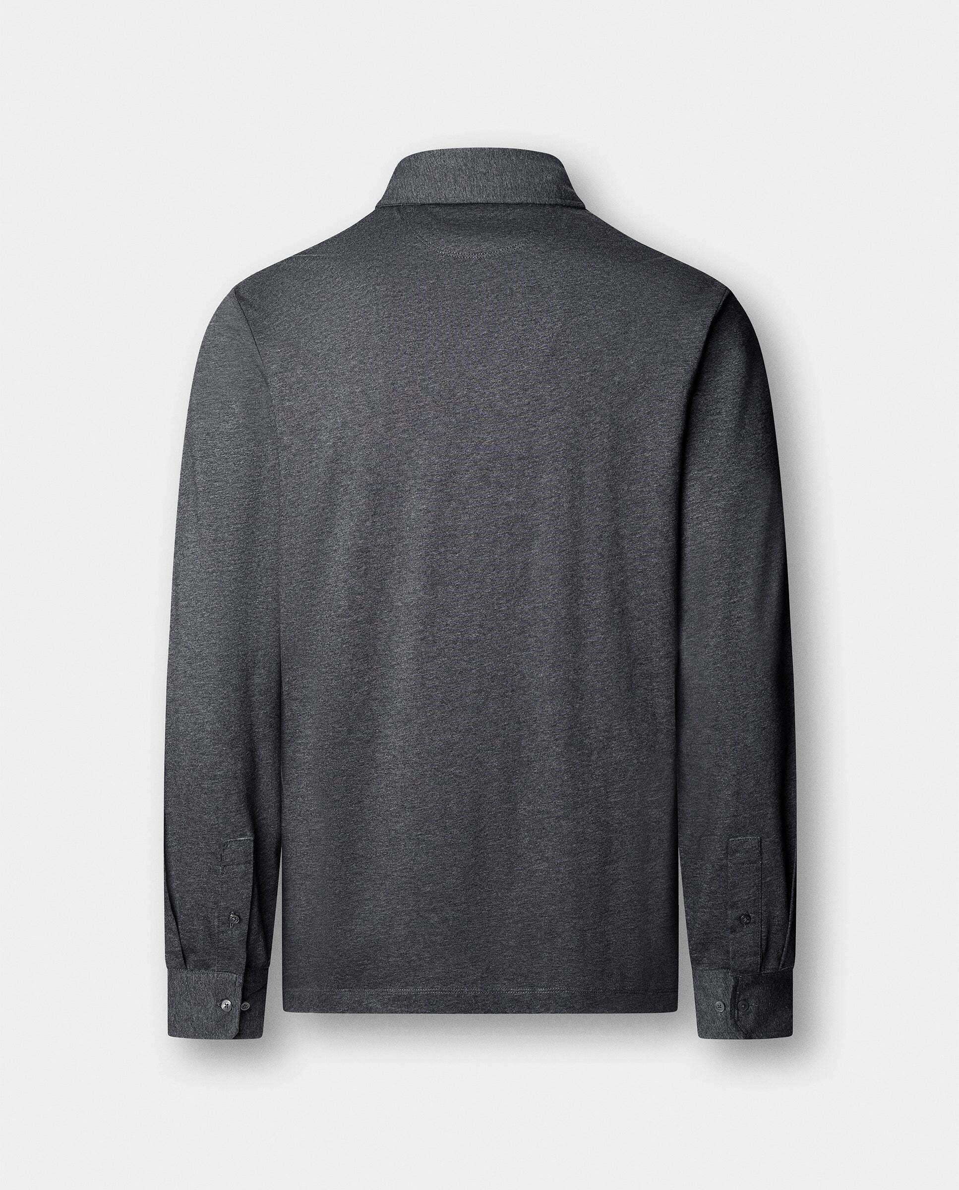 Polo de hombre pima manga larga fit clásico - Hackett - Gris oscuro Gris oscuro-5