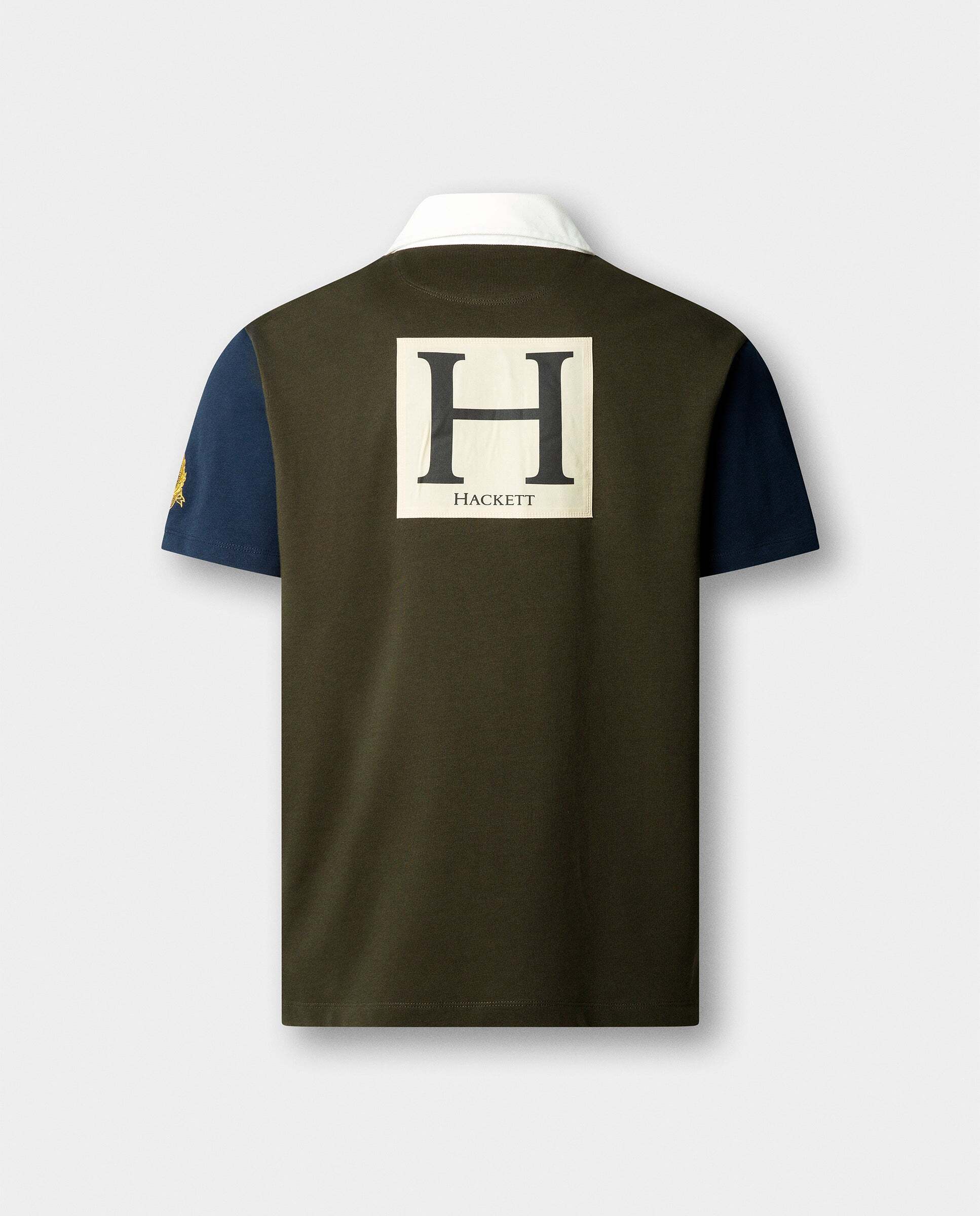 Imagen 8 de Polo de hombre rugby con parche fit clásico manga corta - Hackett - Azul marino Azul marino
