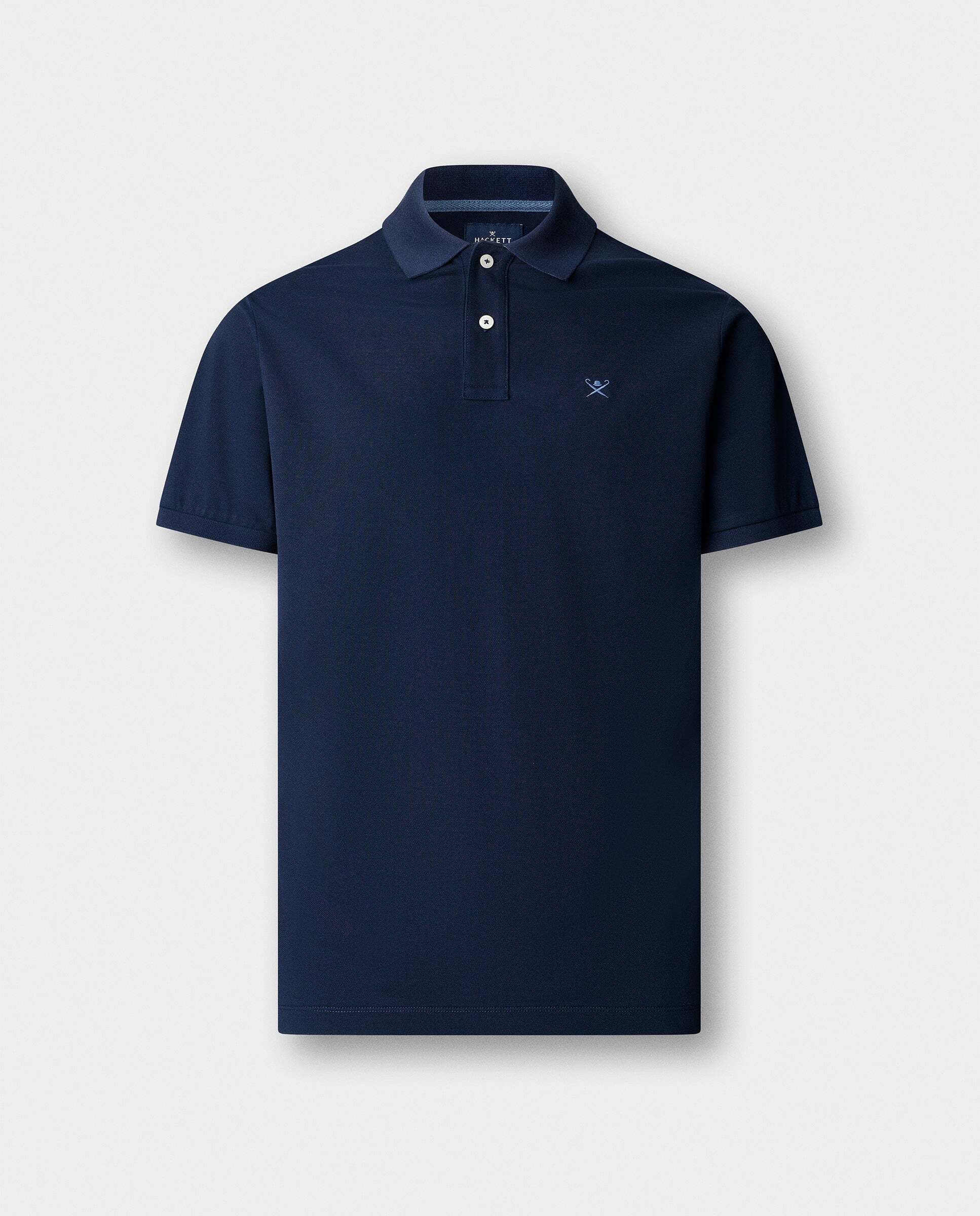 Polo de hombre piqué manga corta fit slim - Hackett - Azul Azul-7
