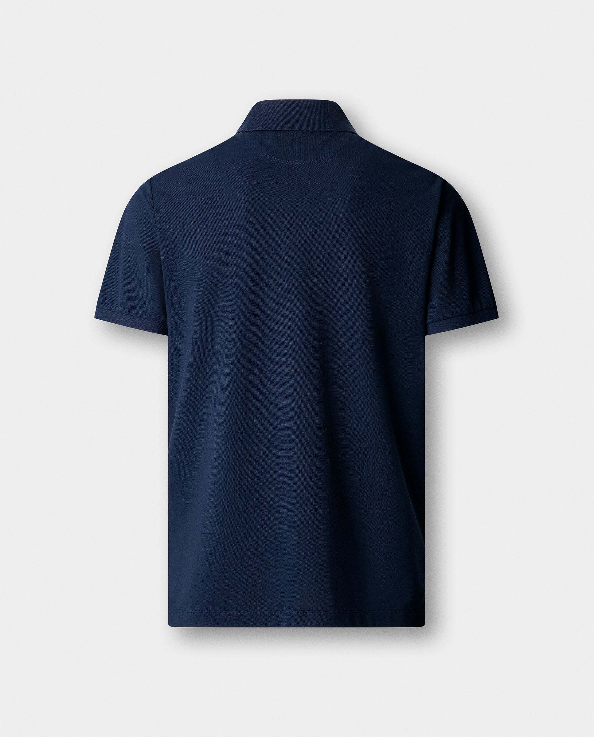 Polo de hombre piqué manga corta fit slim - Hackett - Azul Azul-6