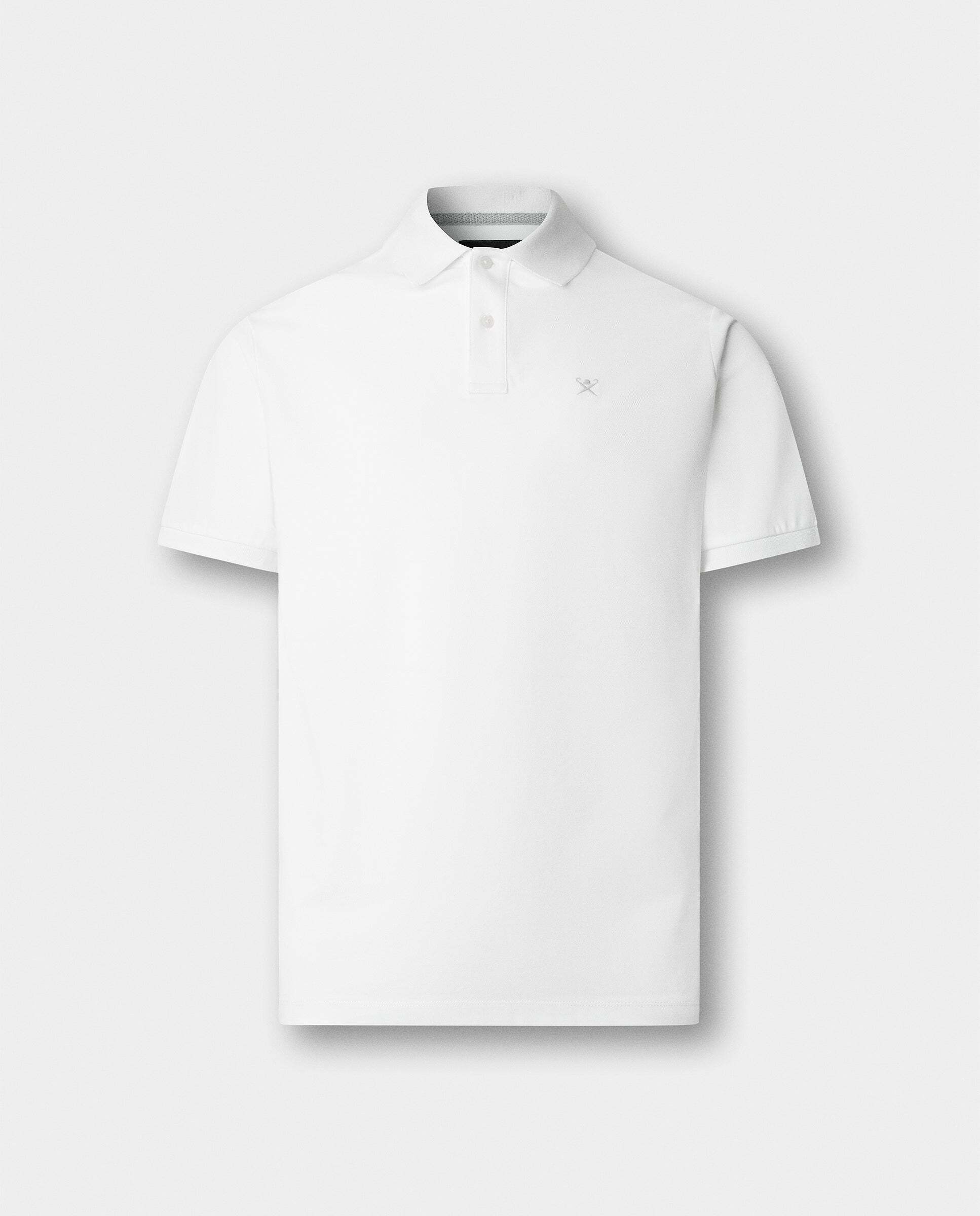 Polo de hombre piqué manga corta fit slim - Hackett - Blanco Blanco-7