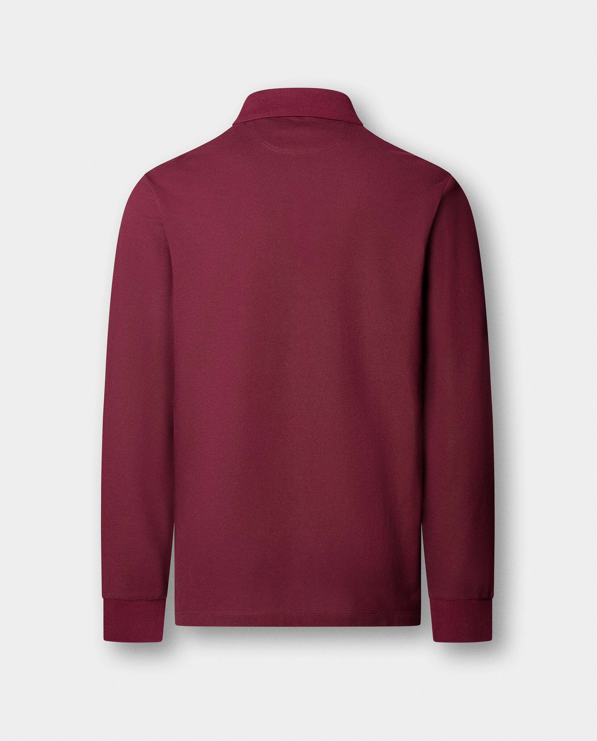 Polo de hombre manga larga con logo fit slim - Hackett - Rojo Rojo-6
