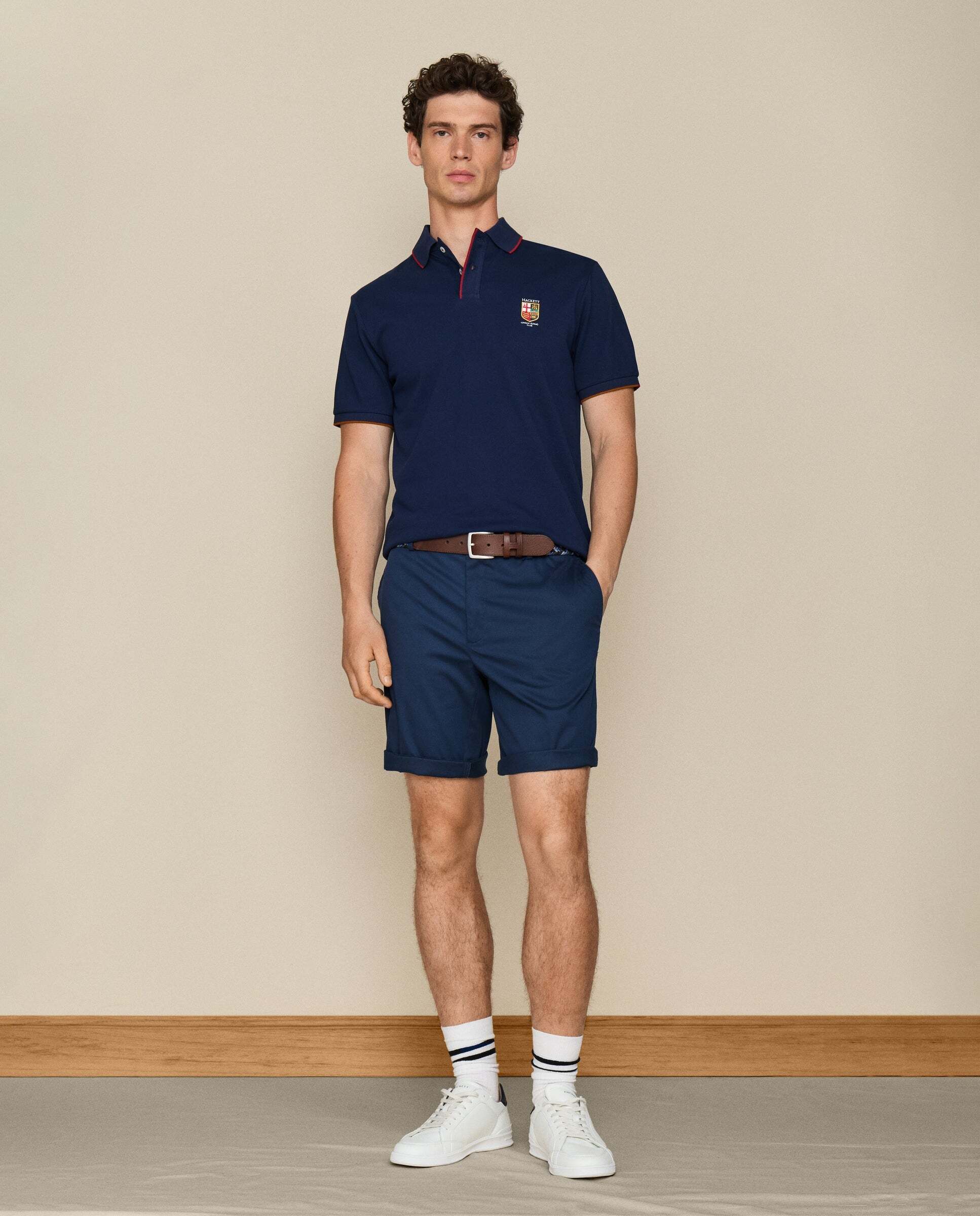 Polo de hombre manga corta fit clásico lrc - Hackett - Azul Azul-2