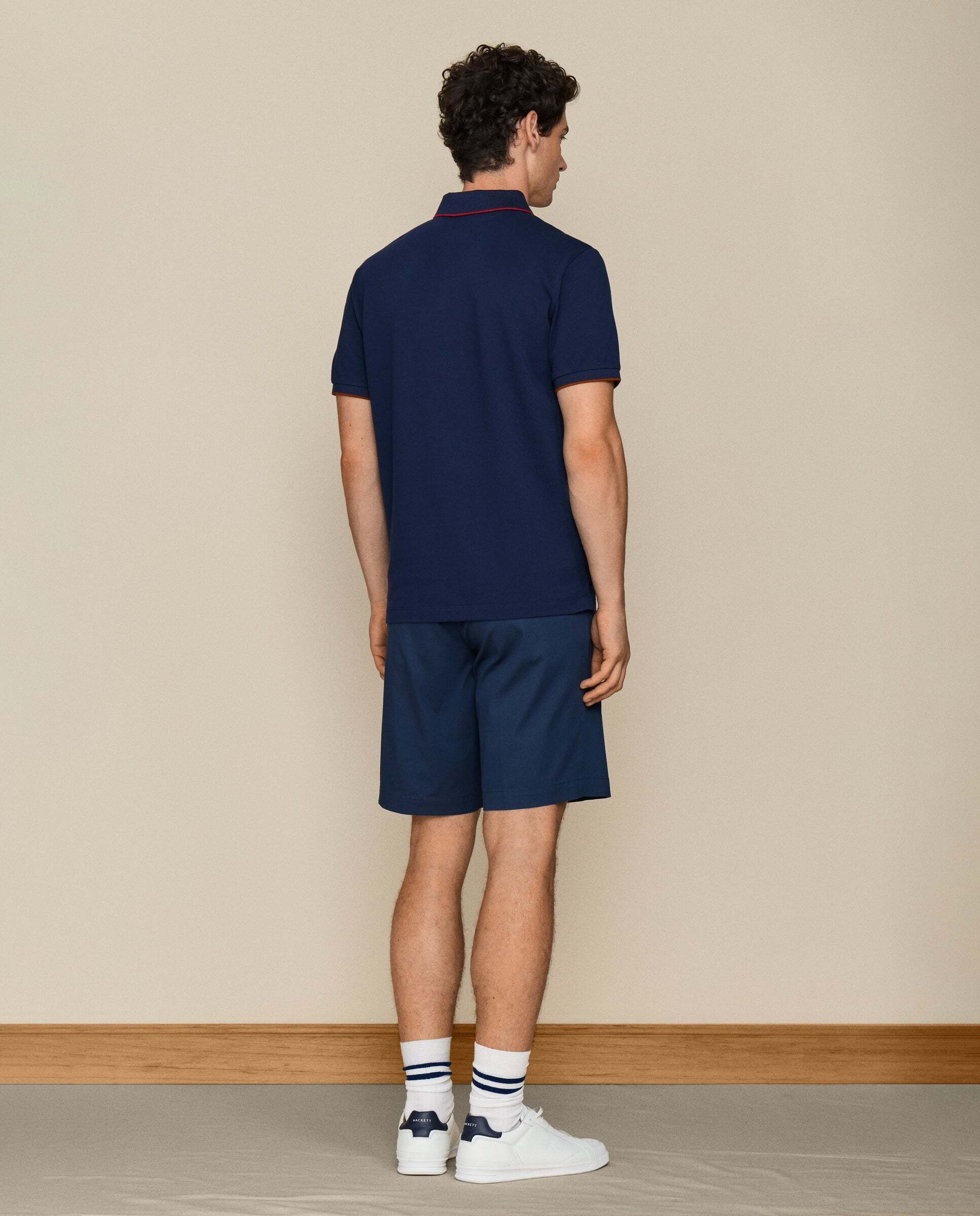 Polo de hombre manga corta fit clásico lrc - Hackett - Azul Azul-3