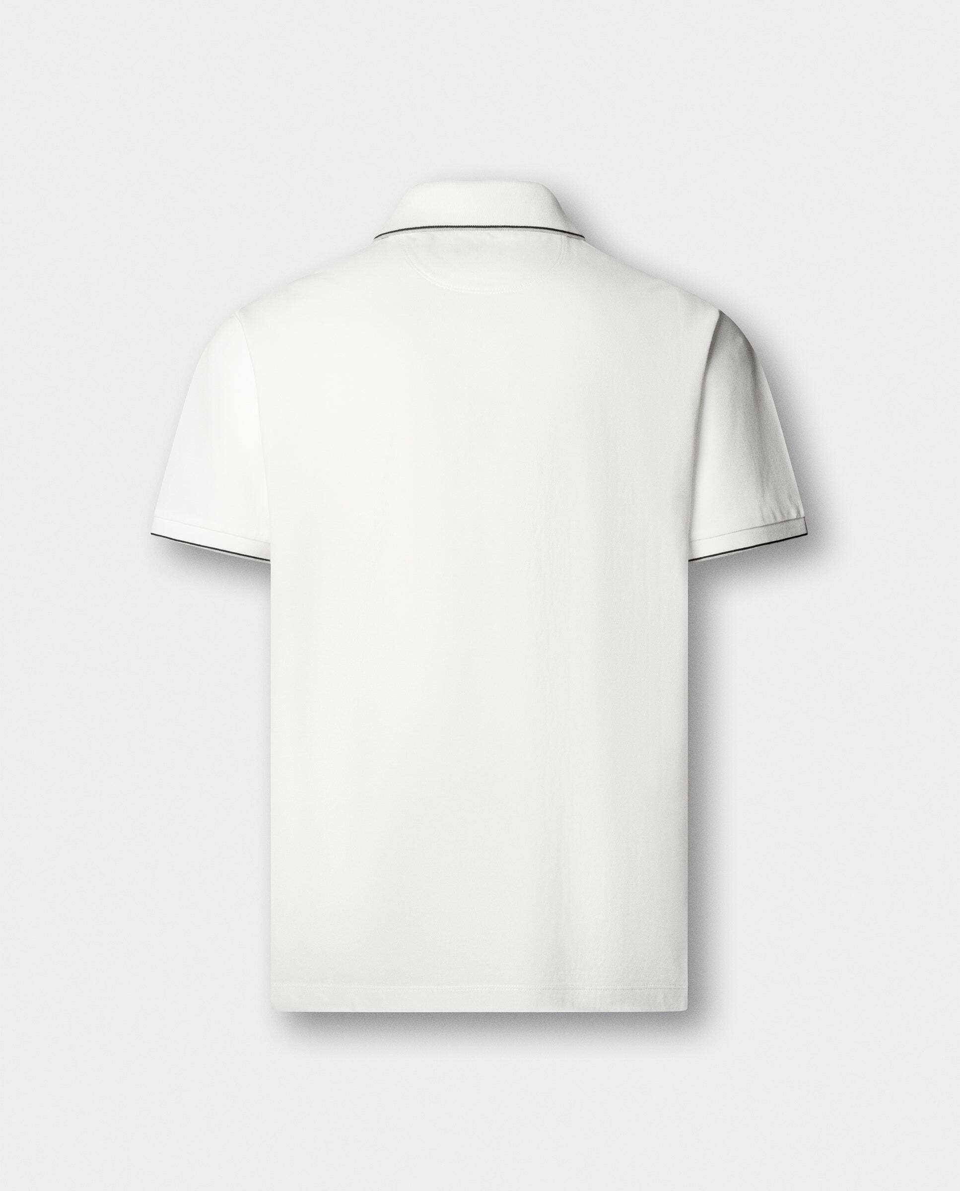 Polo de hombre manga corta con ribete fit clásico - Natural Natural-6