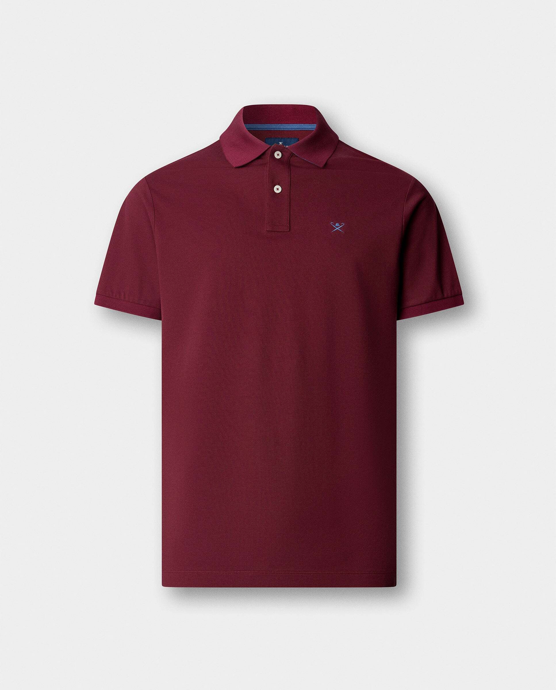 Polo de hombre manga corta con logo fit slim - Hackett - Rojo Rojo-7