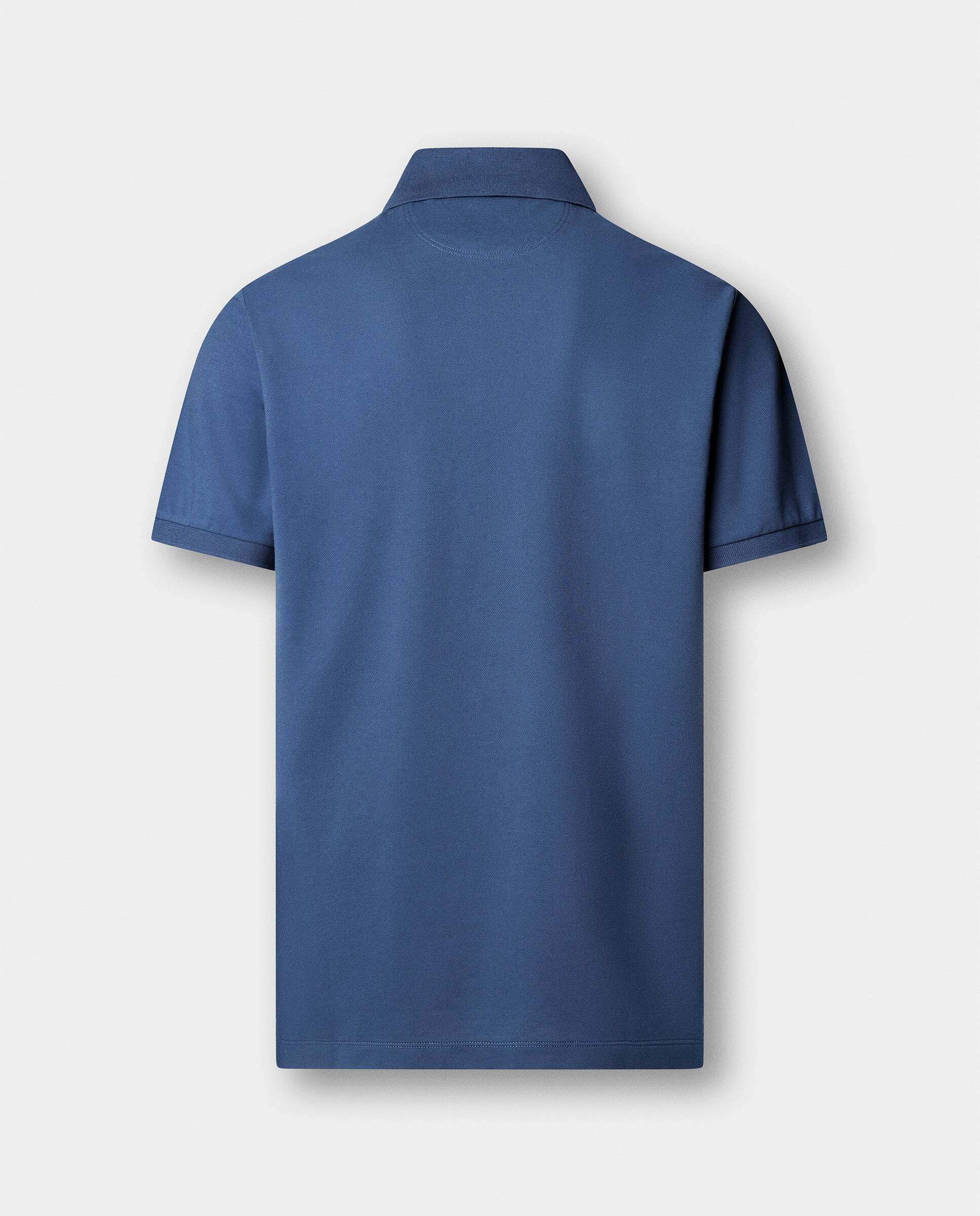 Polo de hombre manga corta con logo fit slim - Hackett - Azul Azul-6