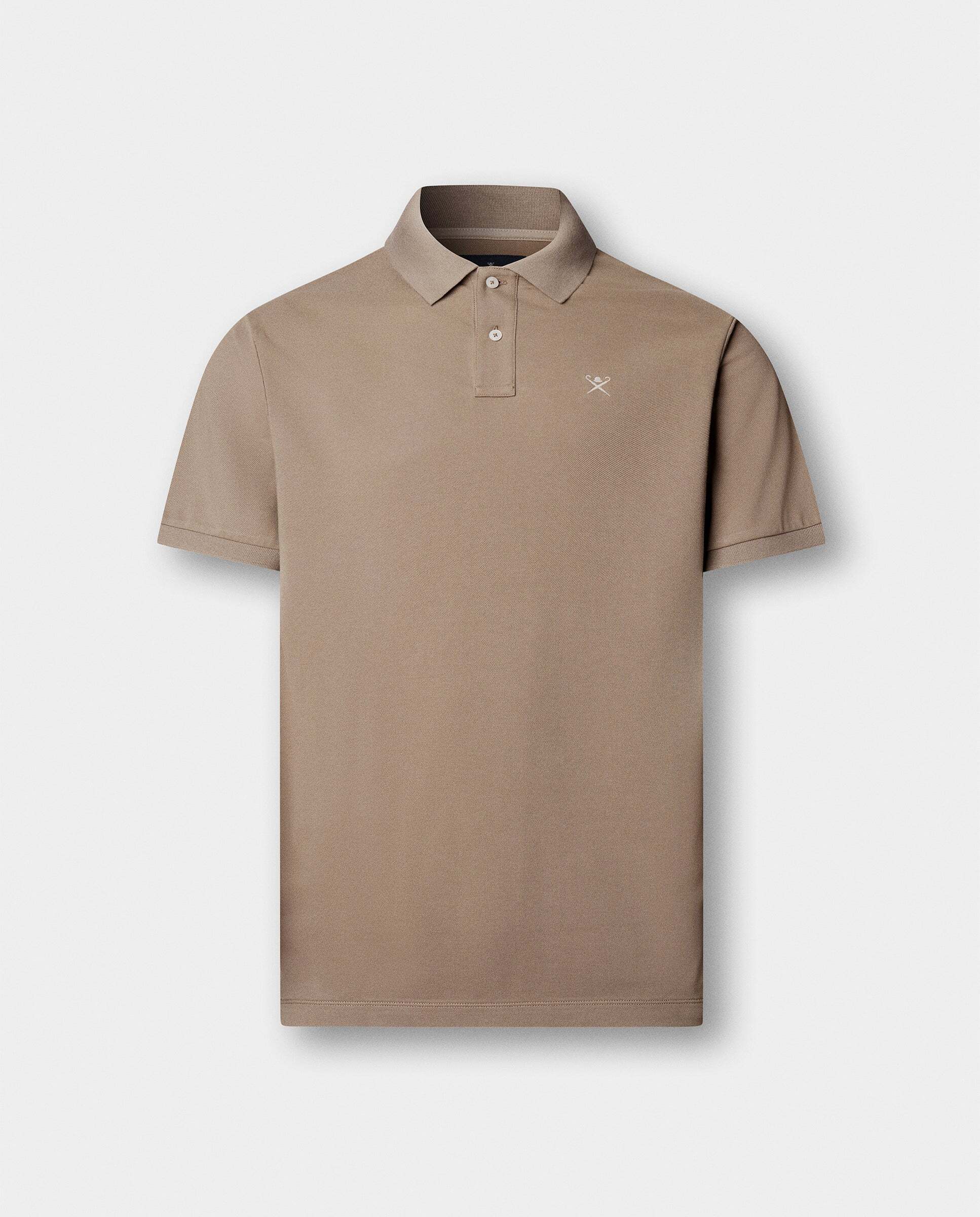 Polo de hombre manga corta con logo fit slim - Hackett - Natural Natural-7